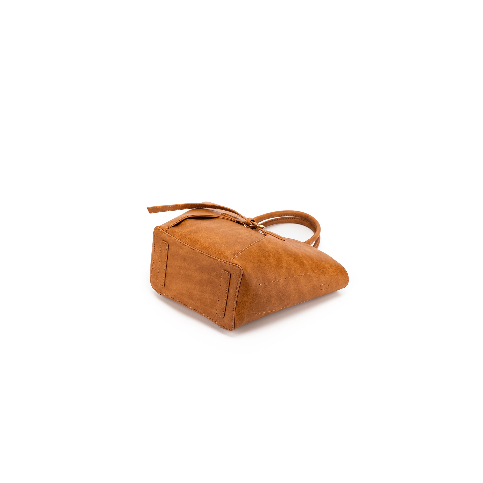 Clementine Tan 2 Piece Handbag Tote