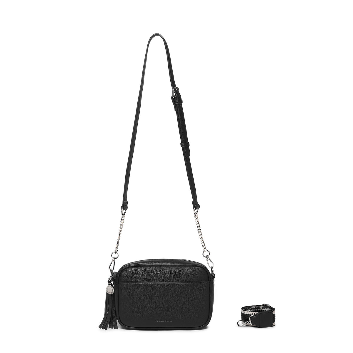 Indie Black Crossbody Bag