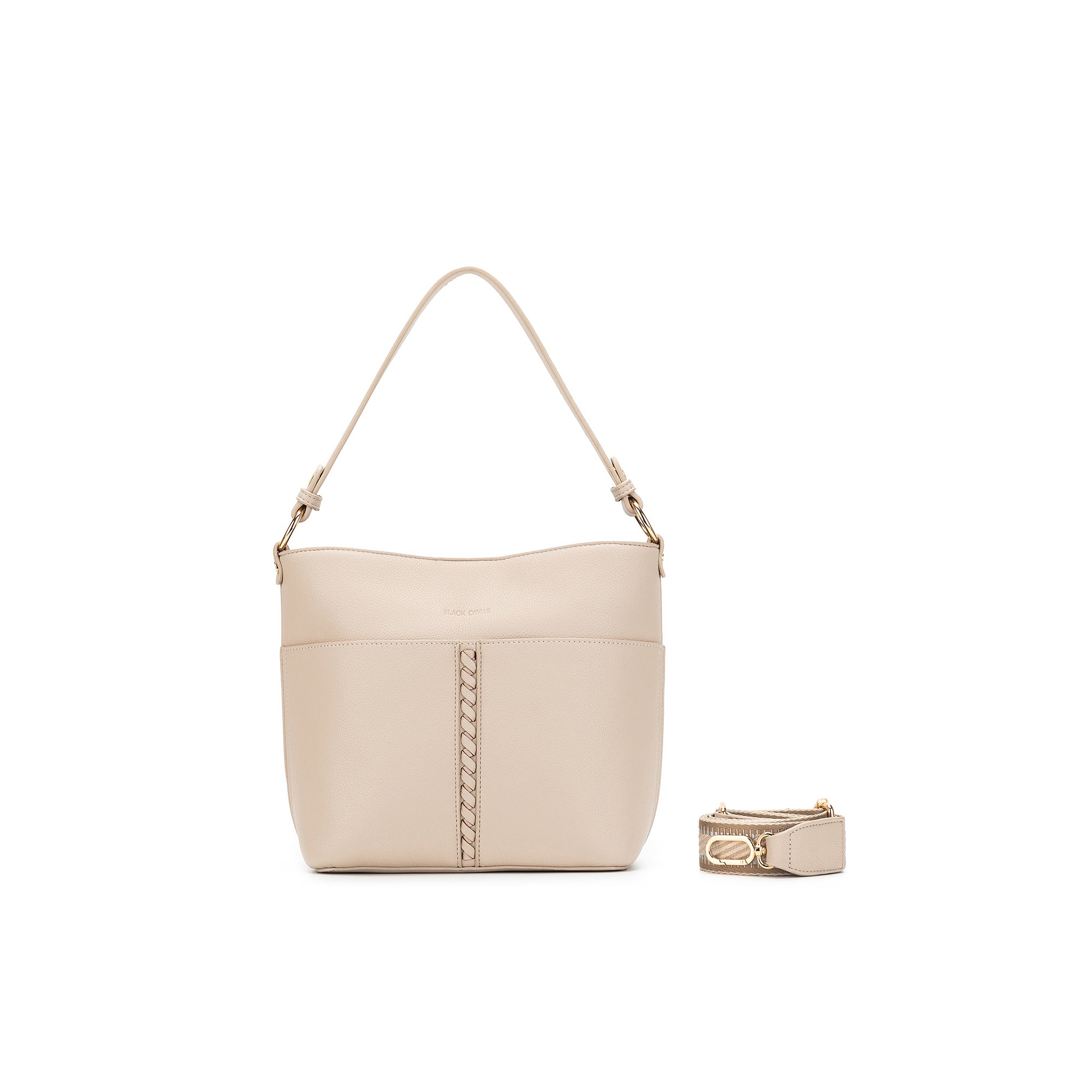 Melody Oatmeal 2 Piece Shoulder Crossbody Bag