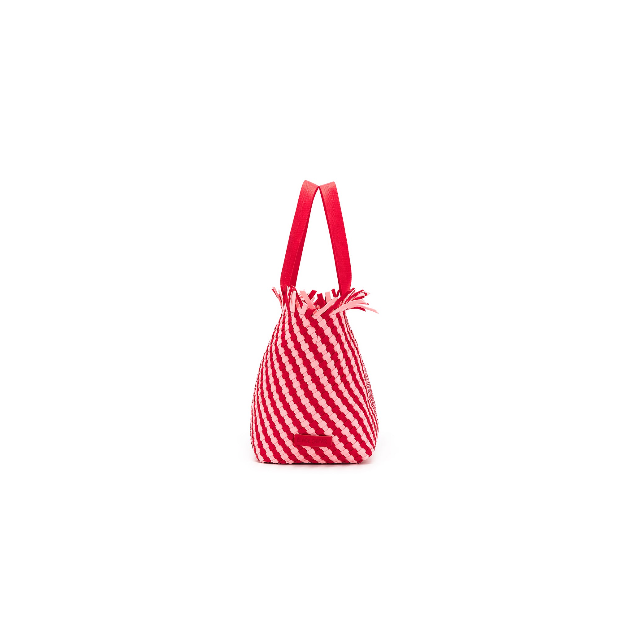 Bahama Pink/Red Large 2 Piece Woven Tote