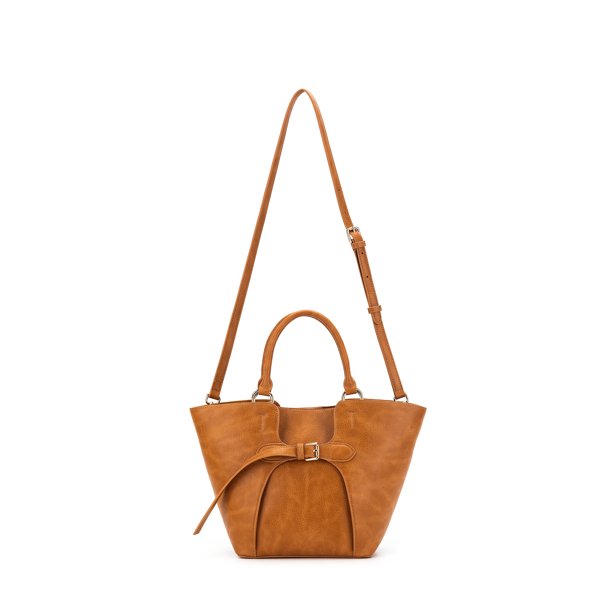 Clementine Tan 2 Piece Handbag Tote