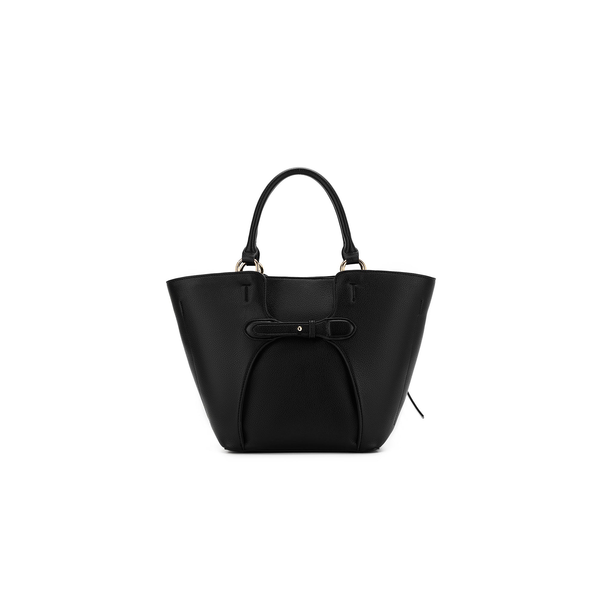 Clementine Black 2 Piece Handbag Tote
