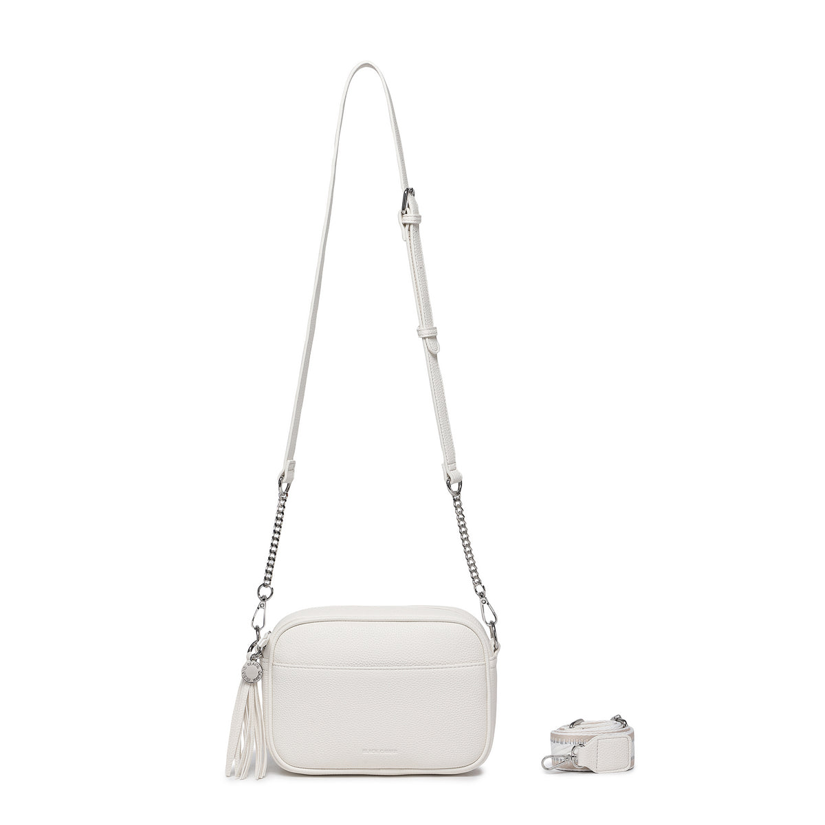 Indie White Crossbody Bag