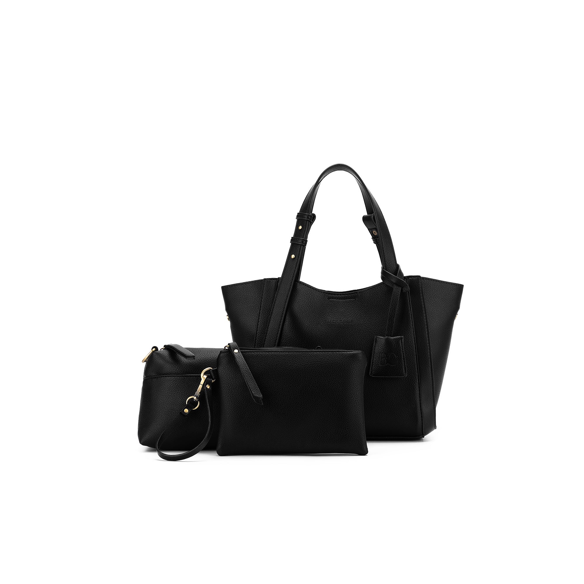 Mini Lauren Black 3 Piece Compartment Handbag