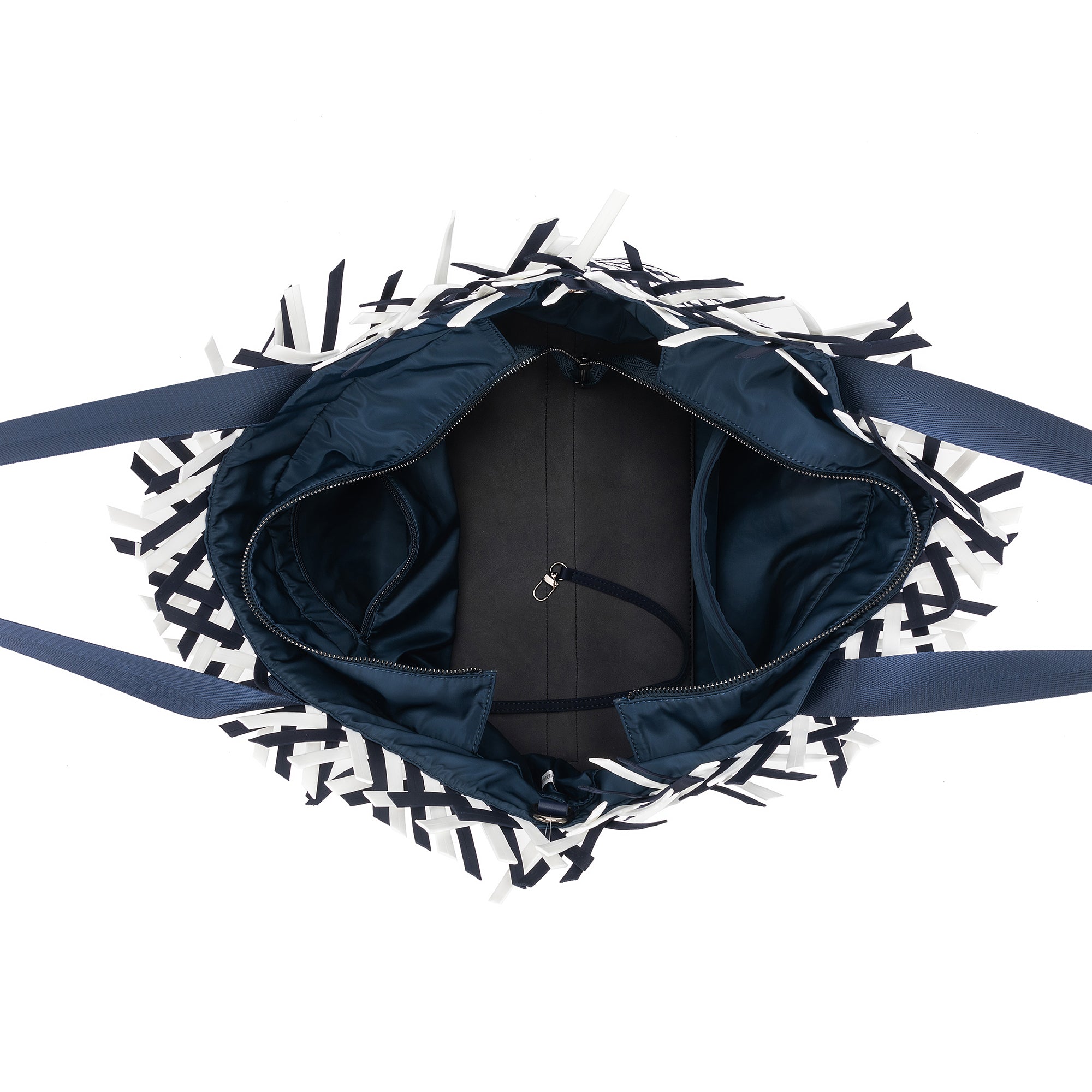 Bahama Navy Large 2 Piece Woven Tote