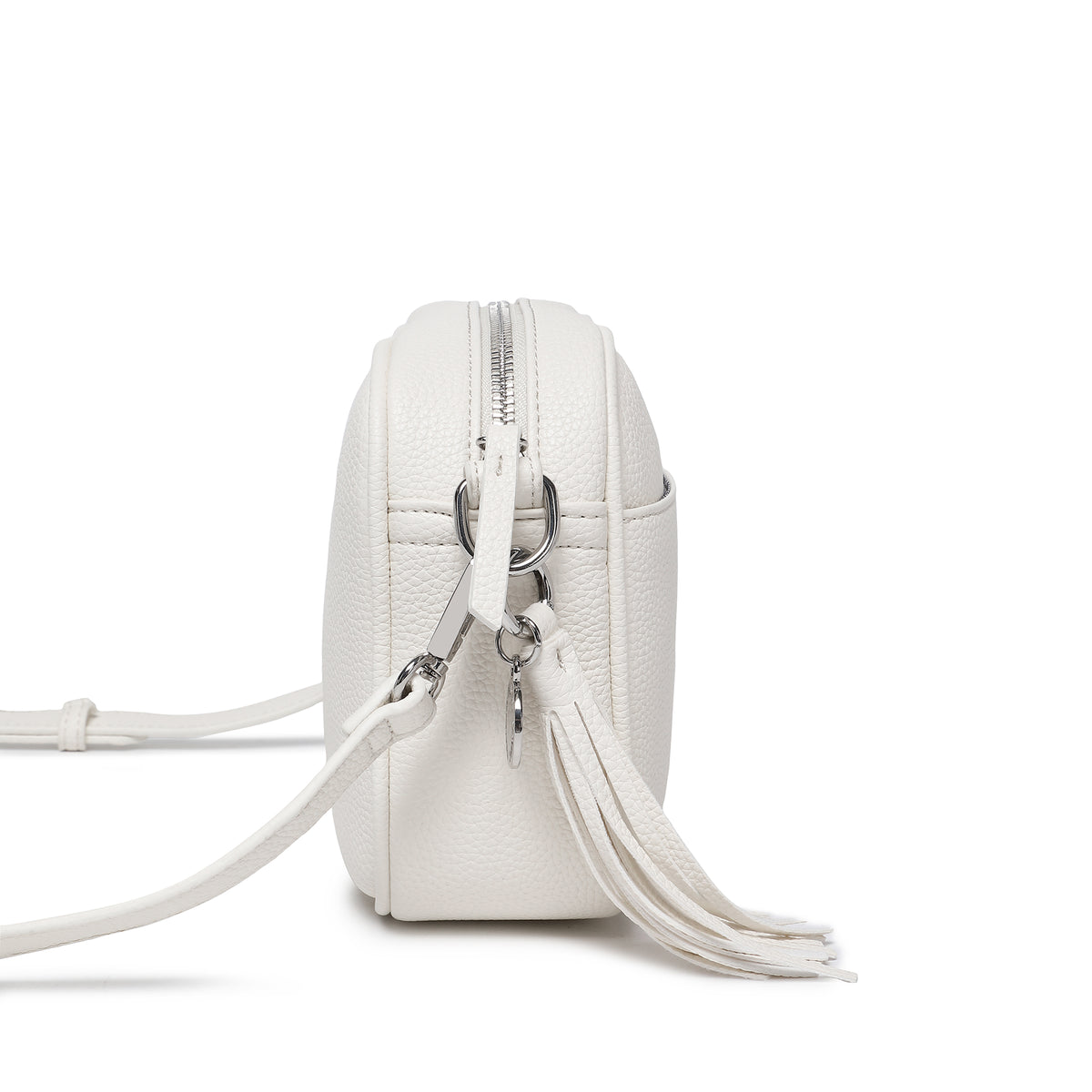 Indie White Crossbody Bag
