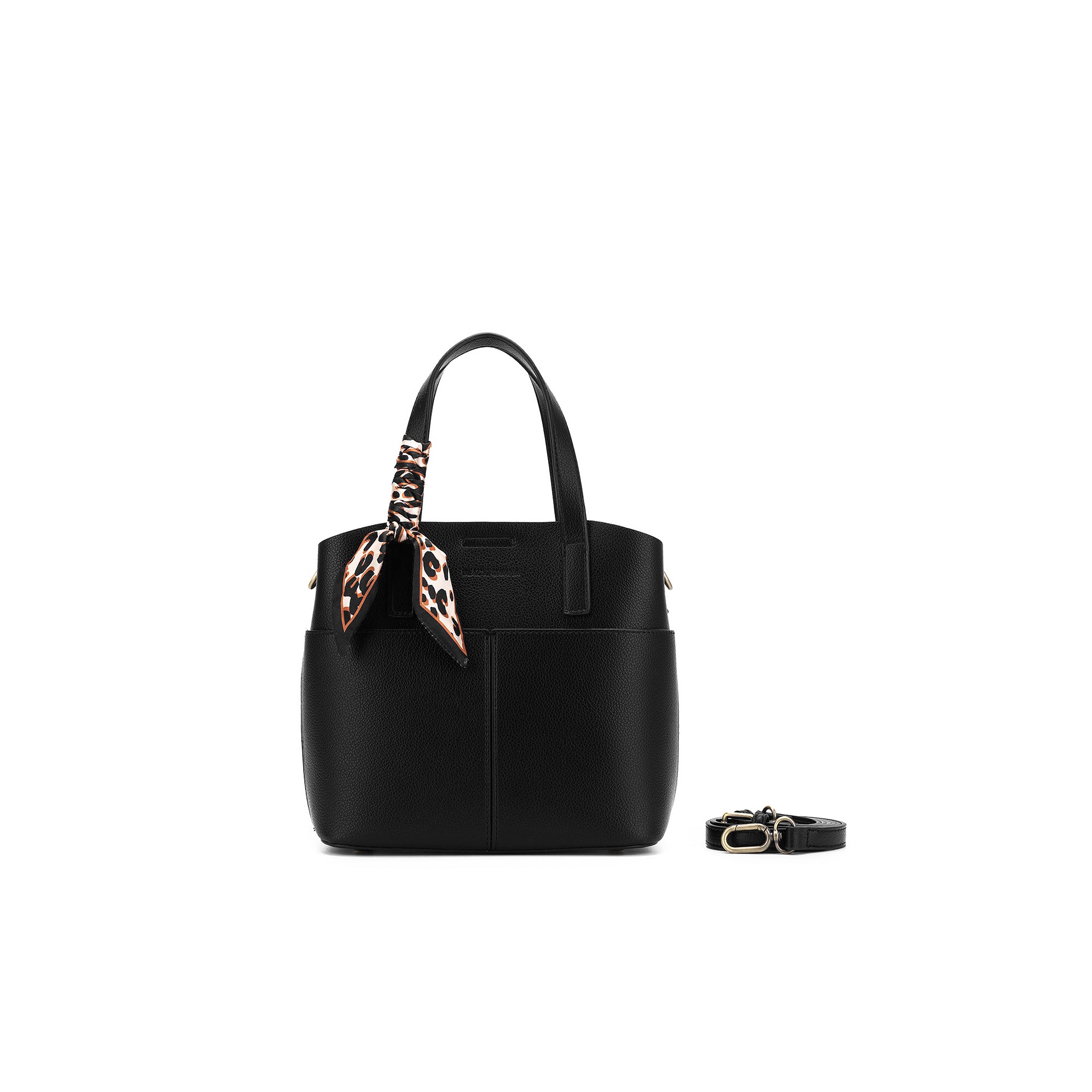 Amelie Black 2 Piece Top Handle Bag