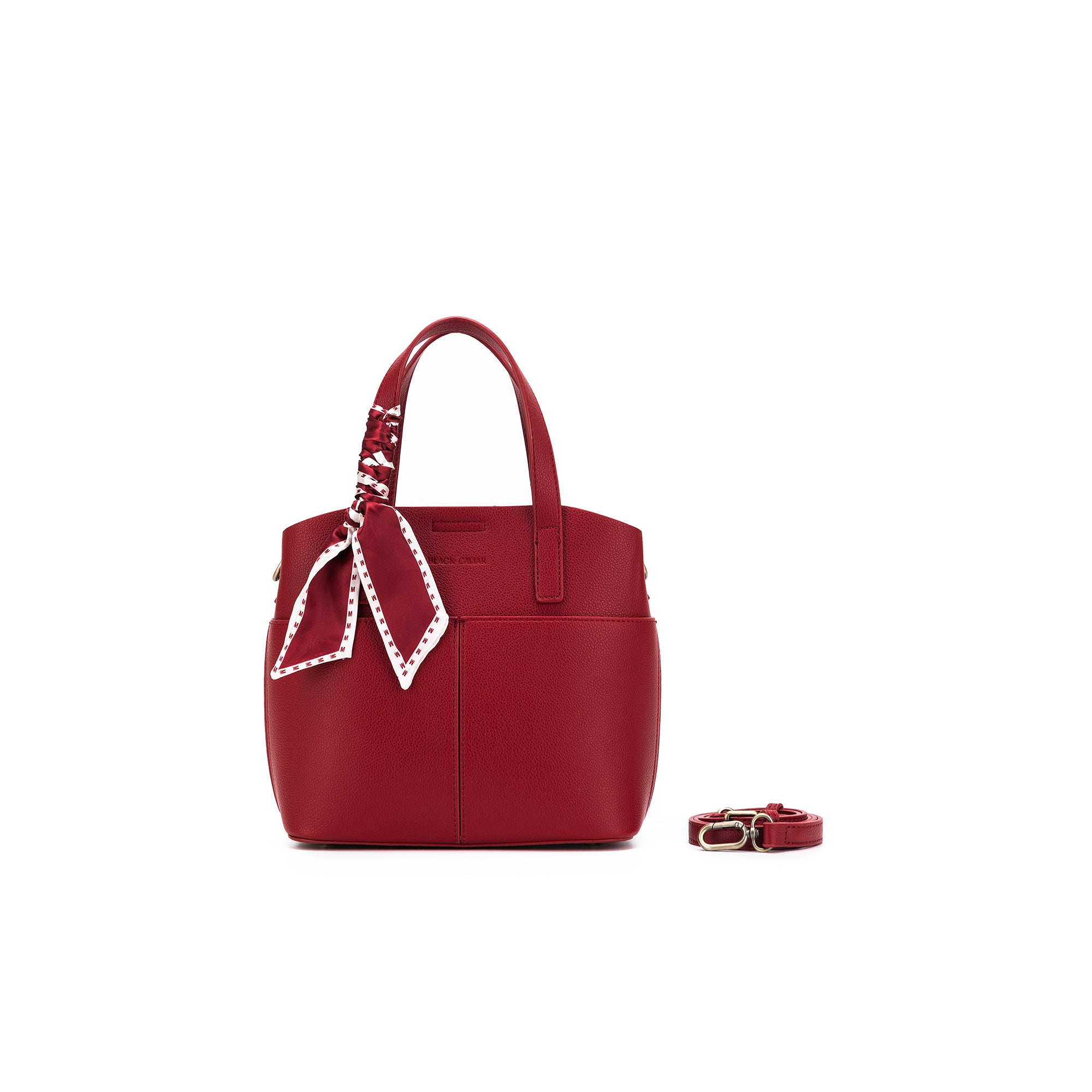 Amelie Deep Red 2 Piece Top Handle Bag