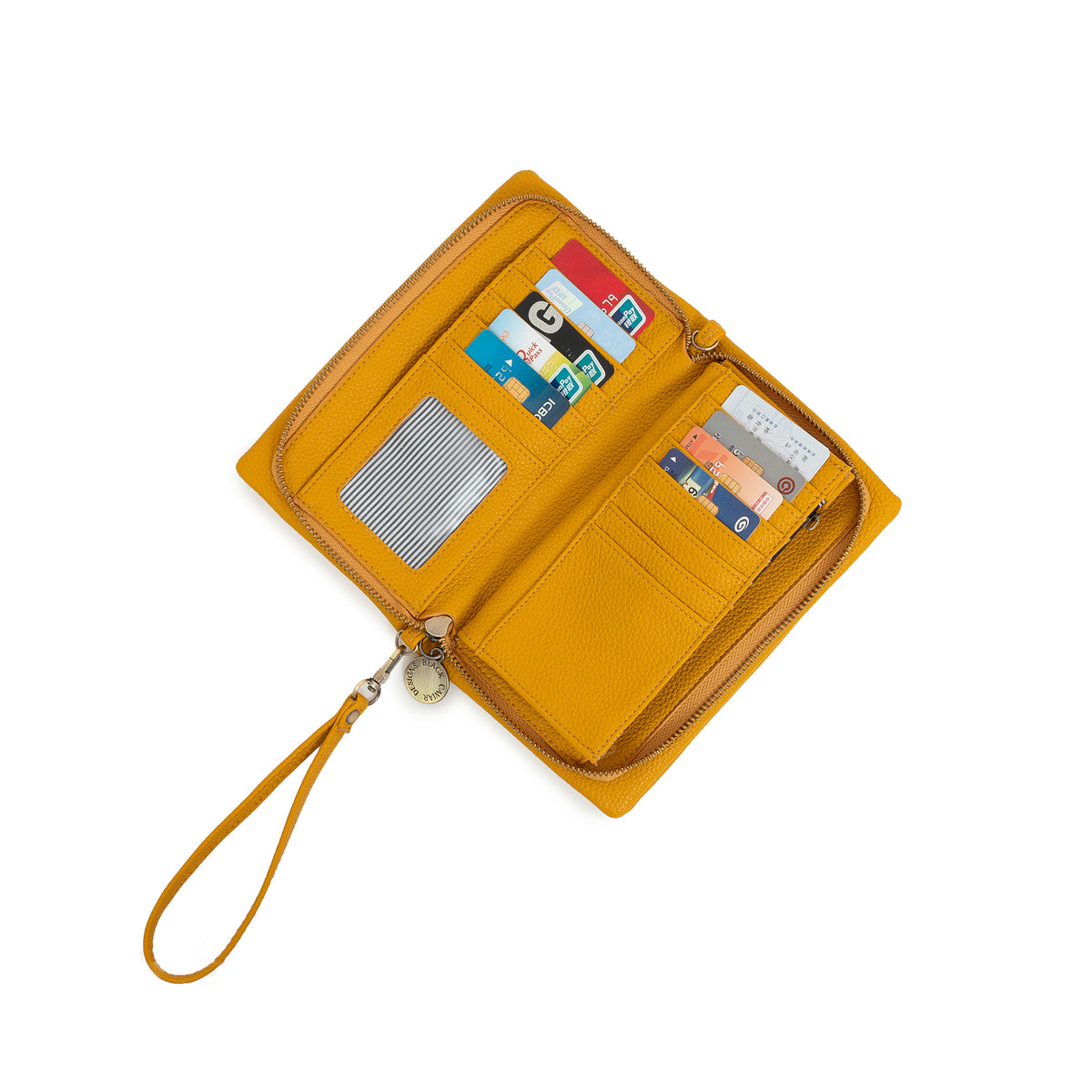 Mavie Mustard Crossbody Wallet