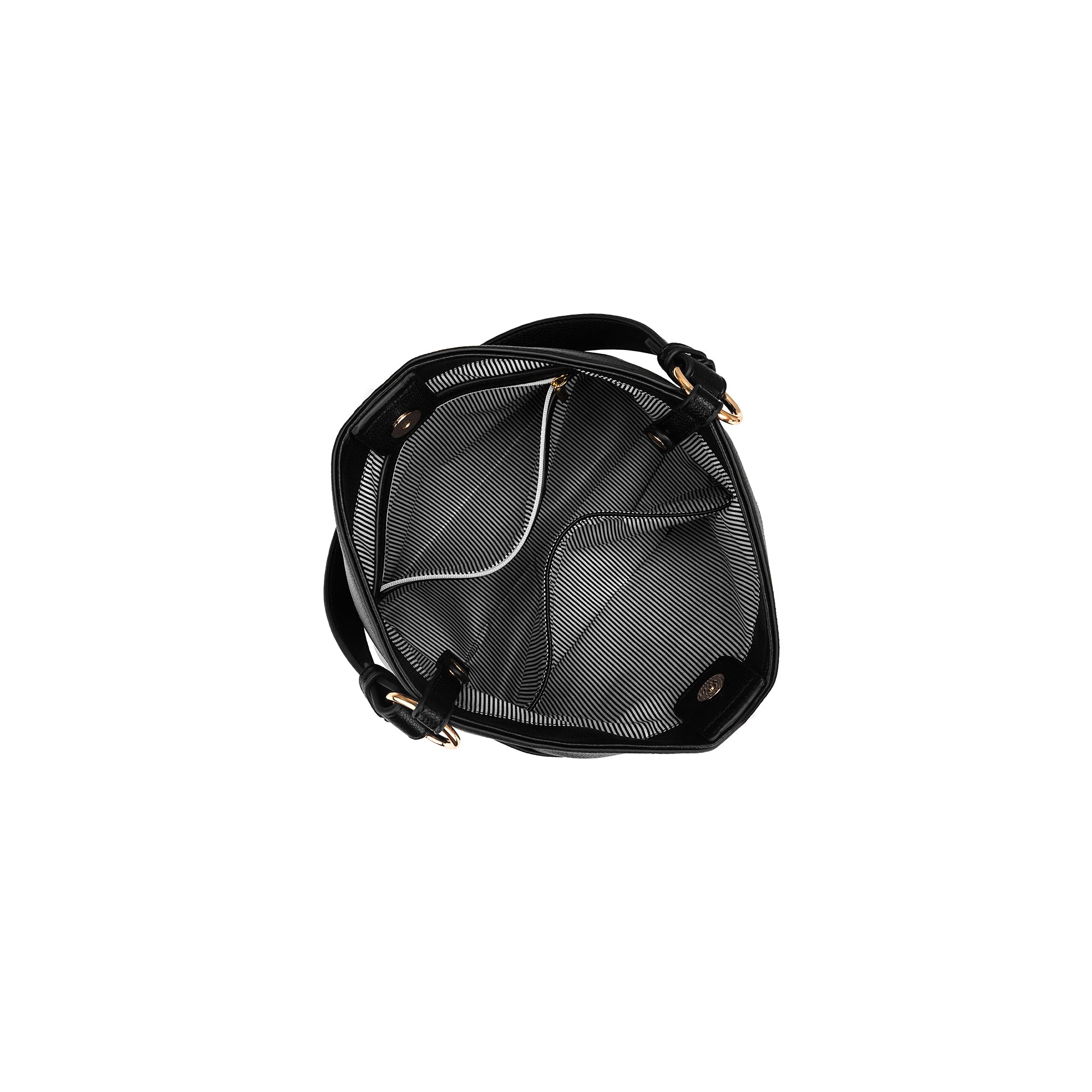 Melody Black 2 Piece Shoulder Crossbody Bag