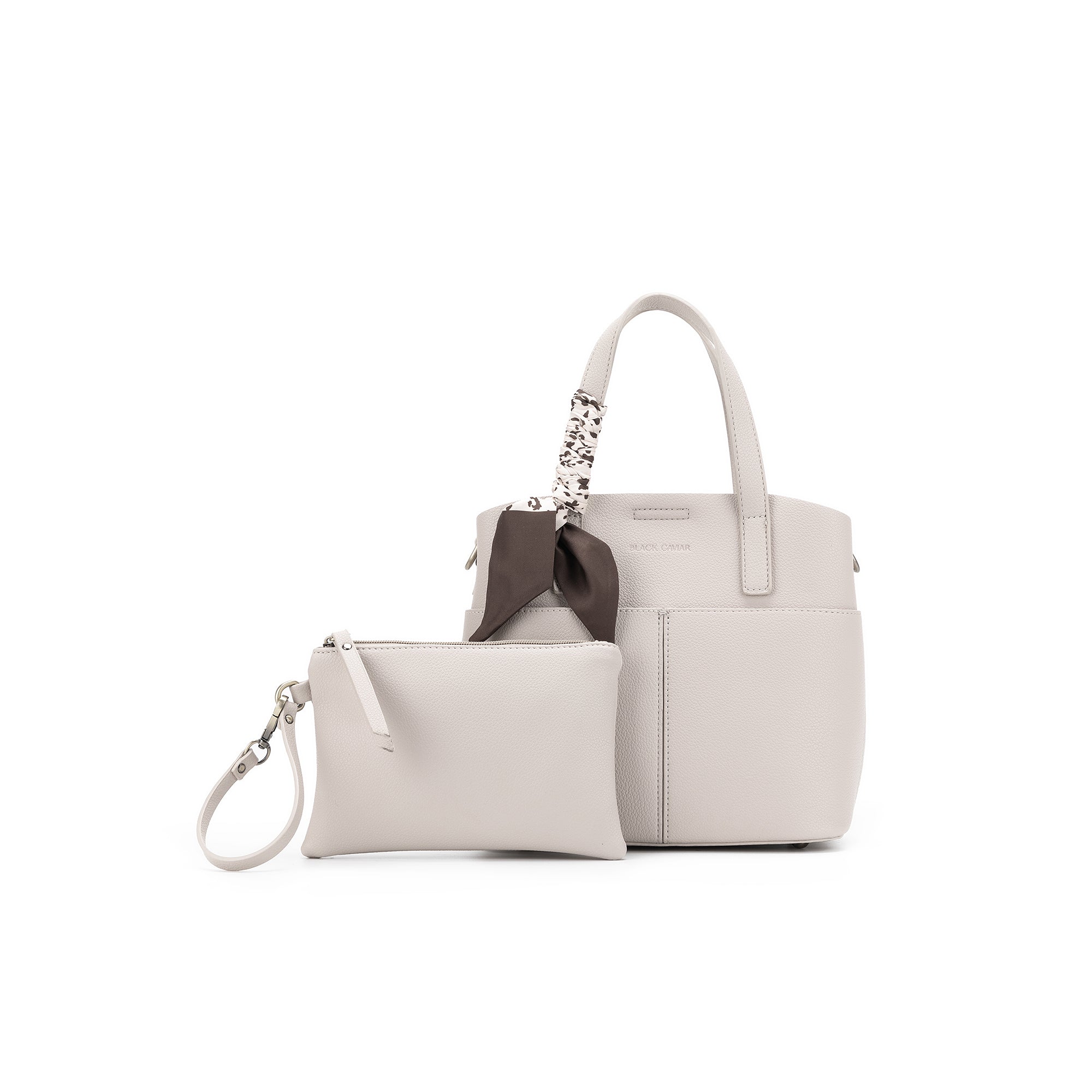 Amelie Oatmeal 2 Piece Top Handle Bag