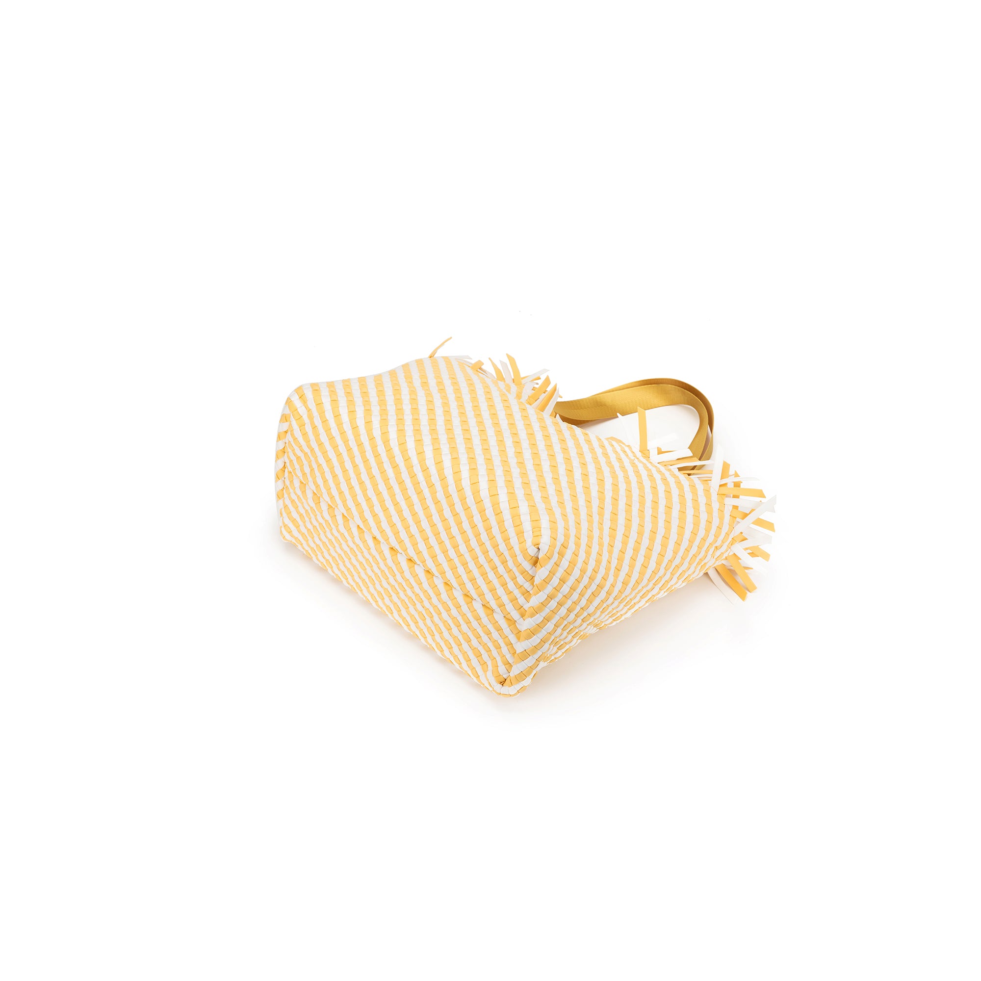 Bahama Yellow Large 2 Piece Woven Tote