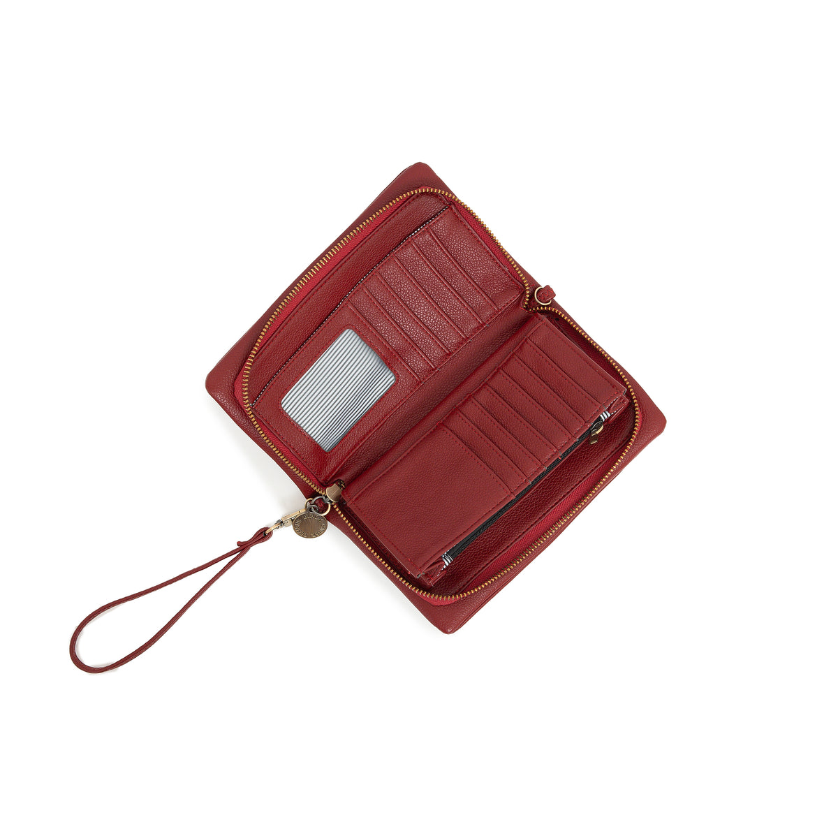 Mavie Red Crossbody Wallet