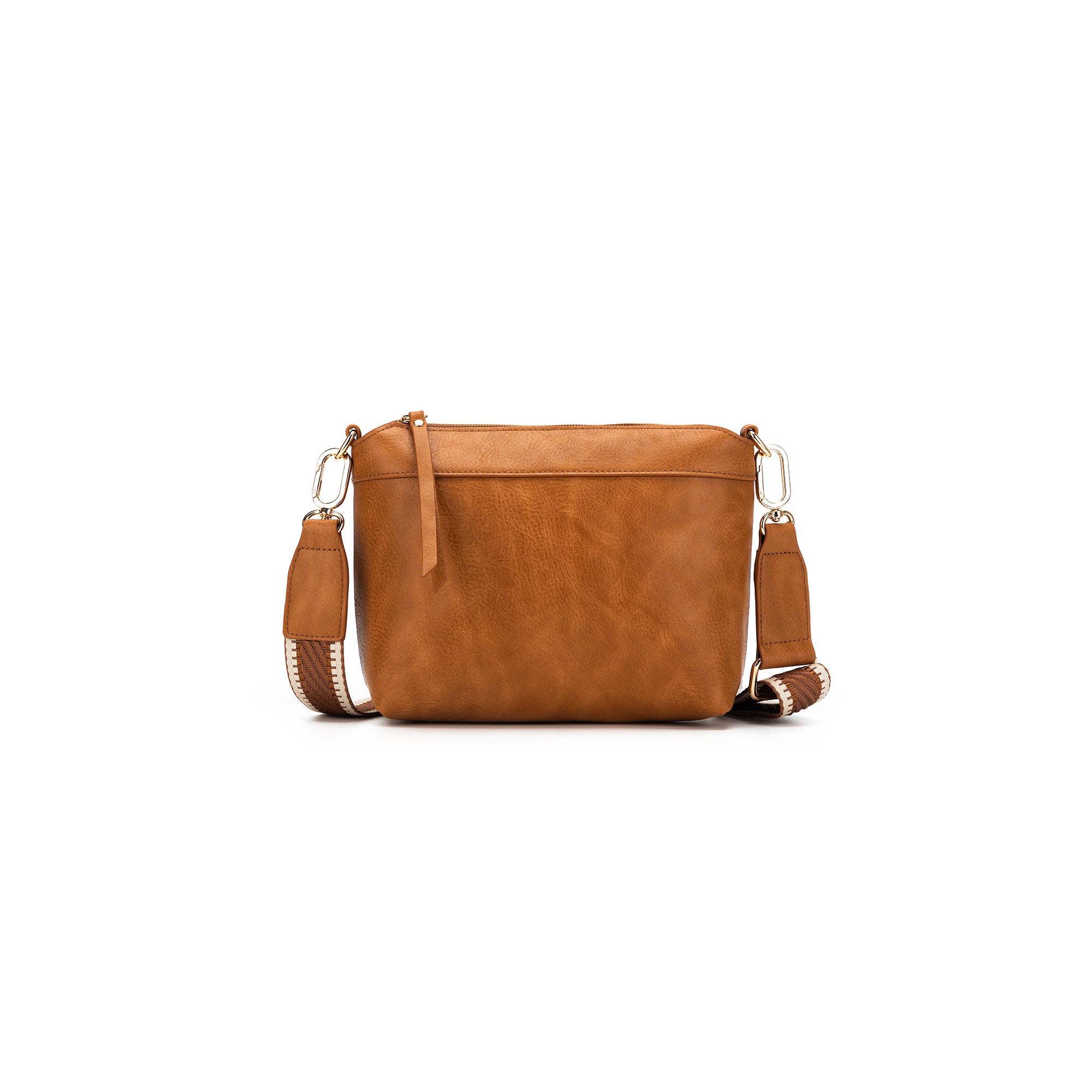 Melody Tan 2 Piece Shoulder Crossbody Bag
