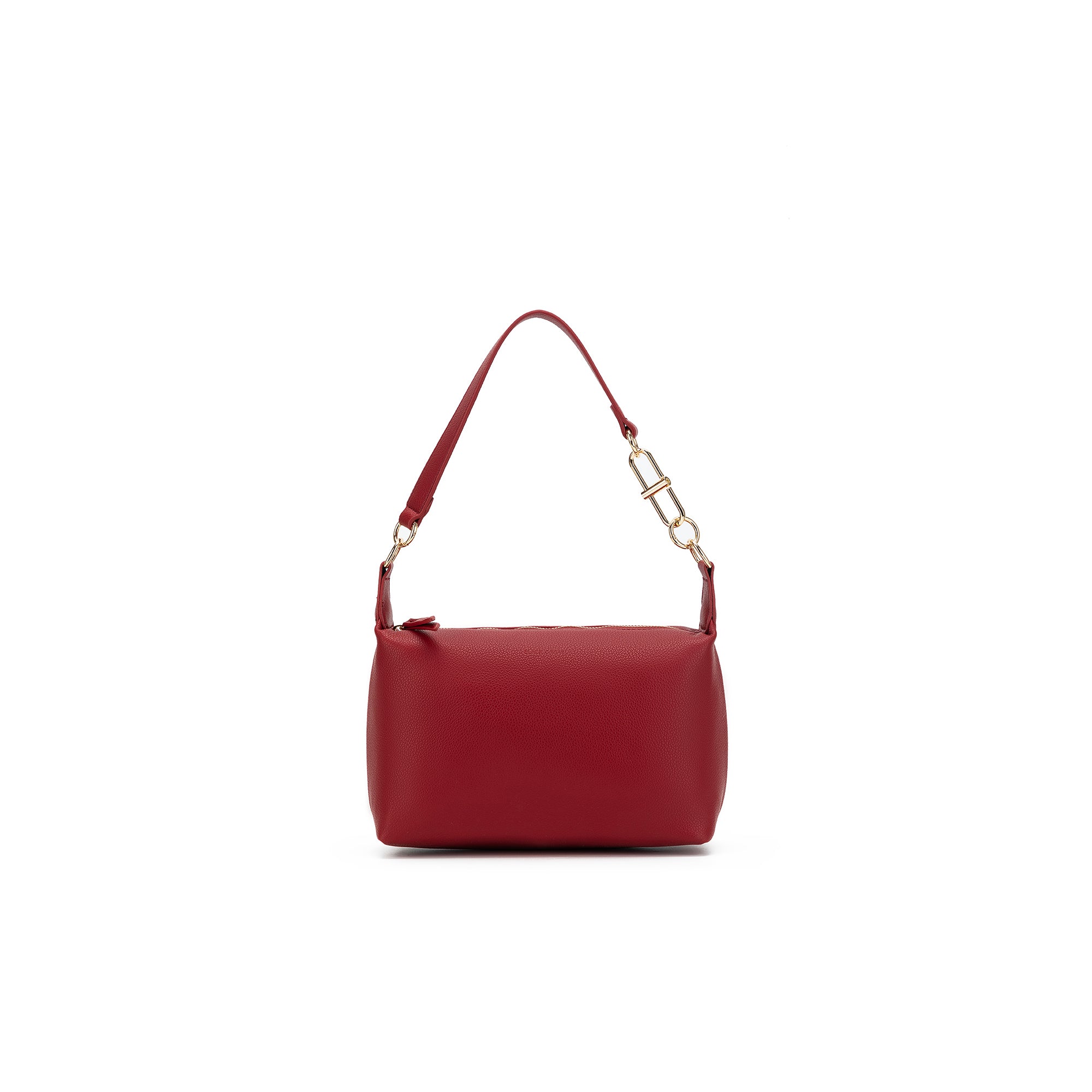 Elodie Deep Red Top Handle Crossbody Bag