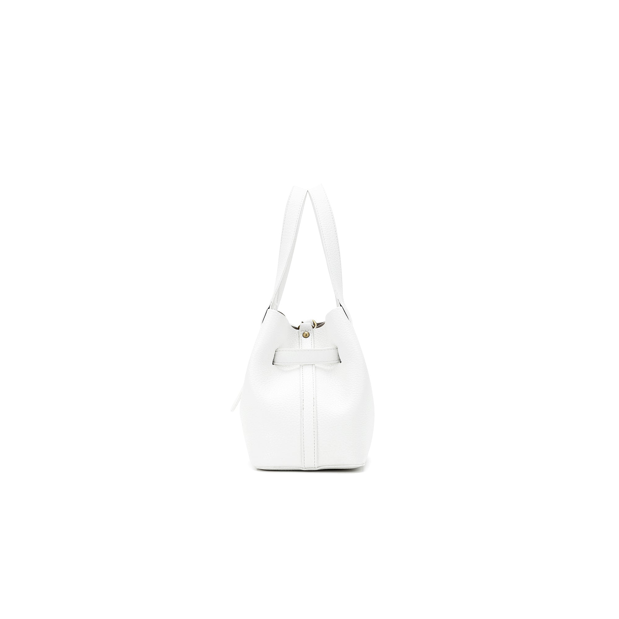 Brielle White 2 Piece Top Handle Handbag Set