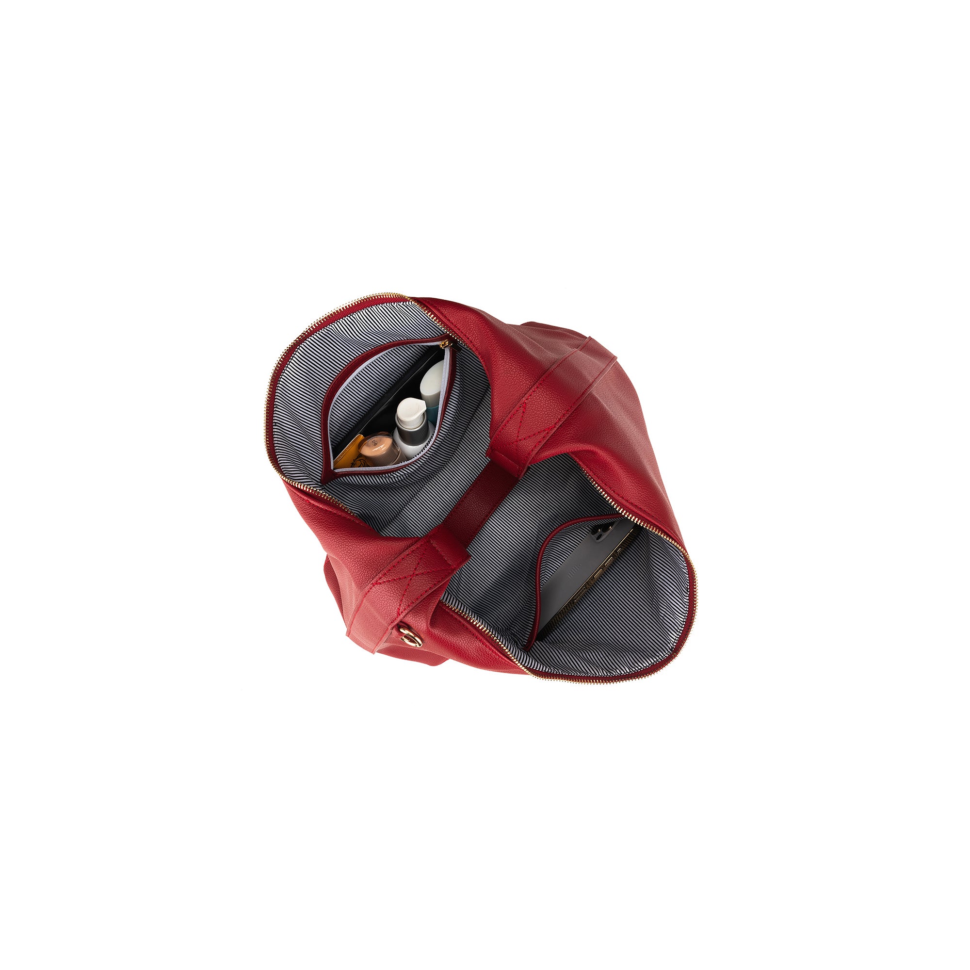 Oakley Scarlet Red 2 Piece Hobo Tote