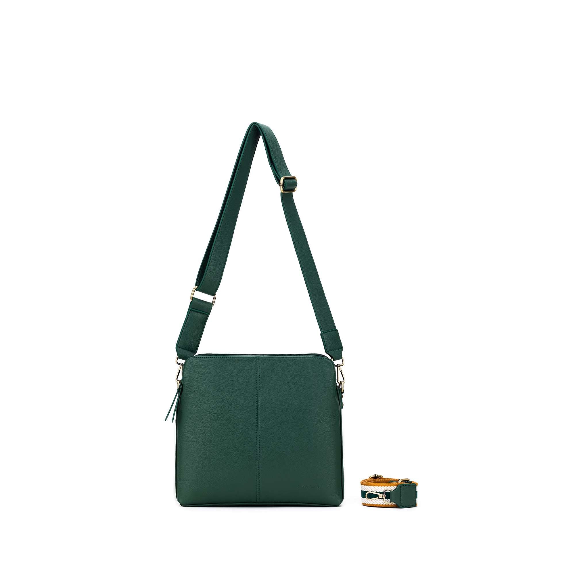 Paige Forest Green Crossbody Bag