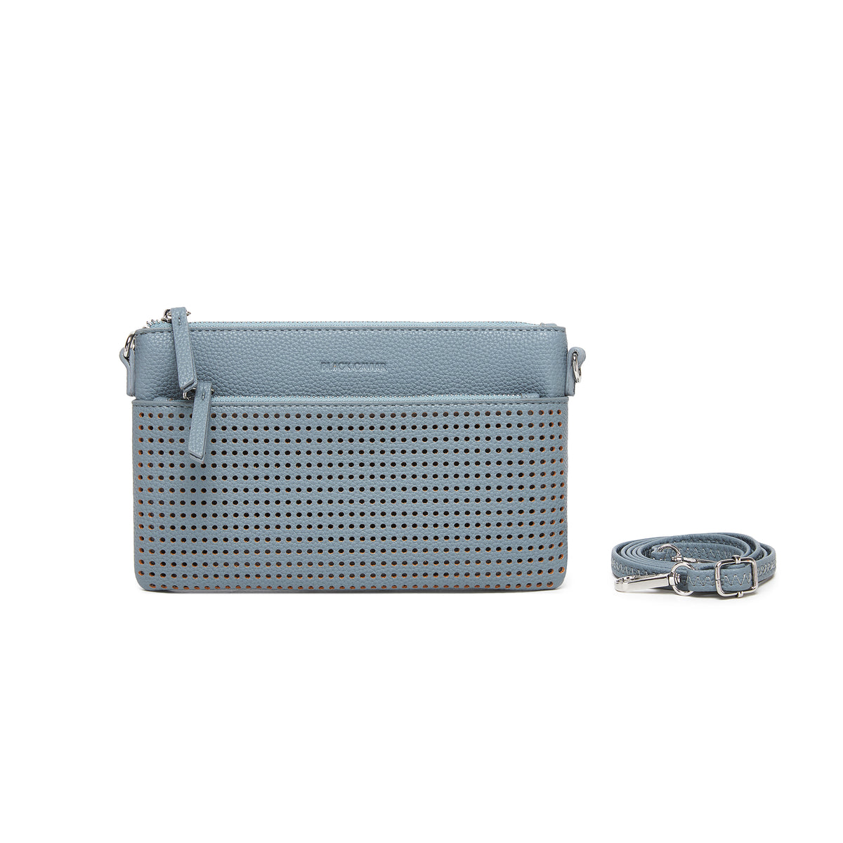 Milla Ocean Blue Vegan Leather Crossbody & Clutch Bag