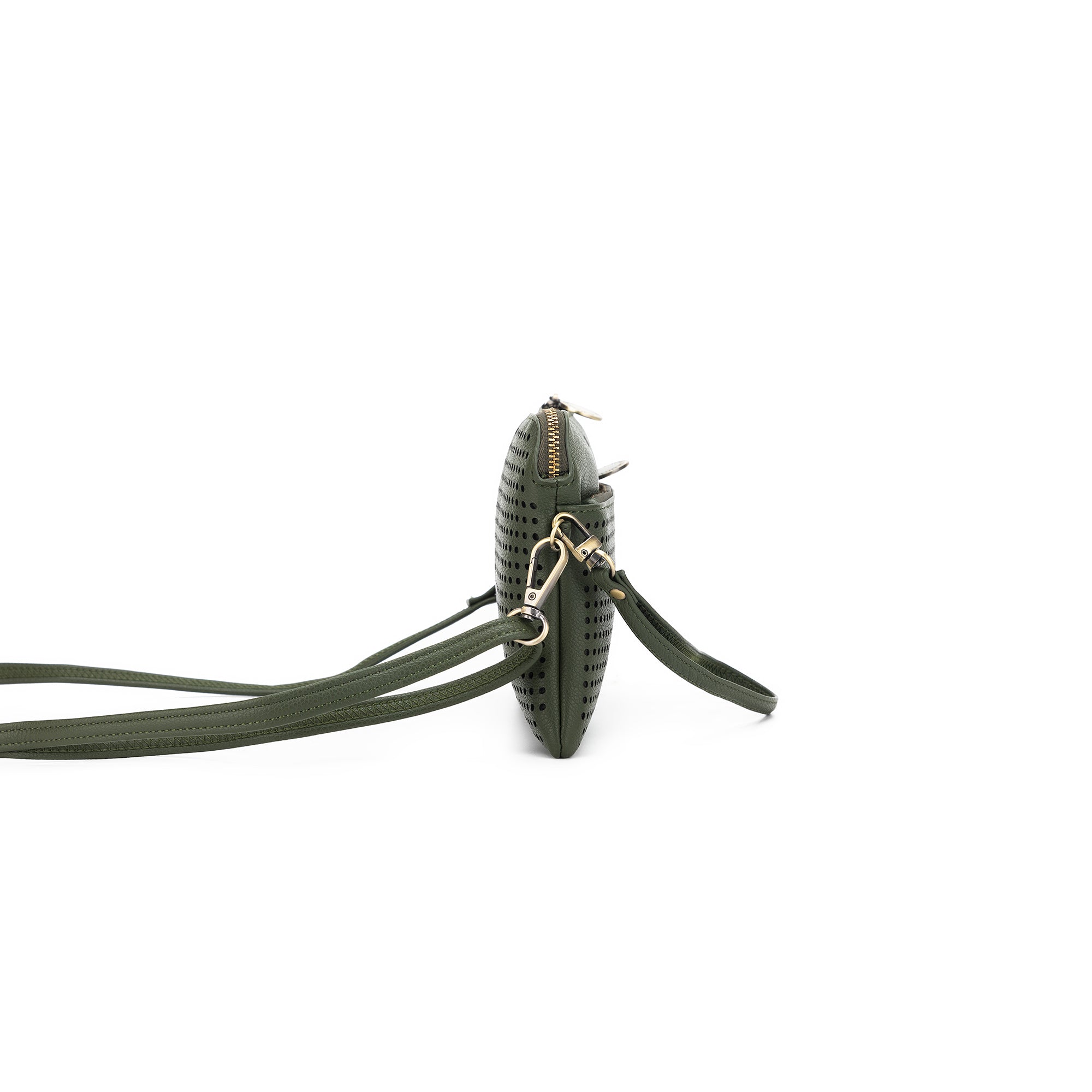 Nina Dark Olive Crossbody/Clutch