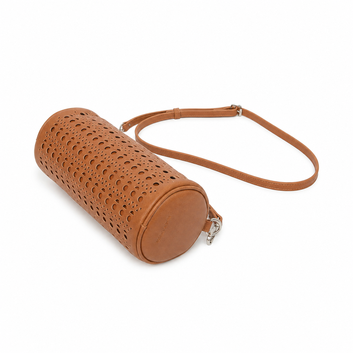 Delilah Tan Barrel Bag Crossbody Bag