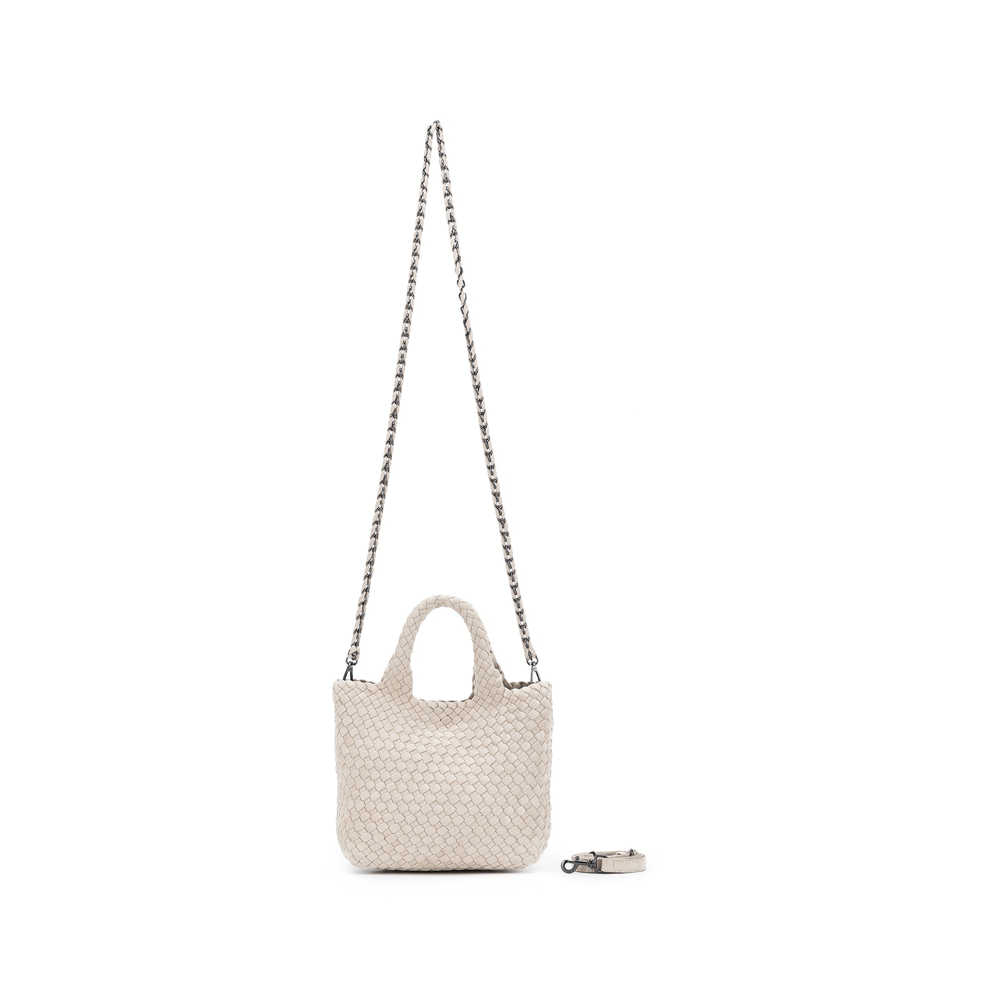 Cherie Cream 2 Piece Suede Mini Handbag