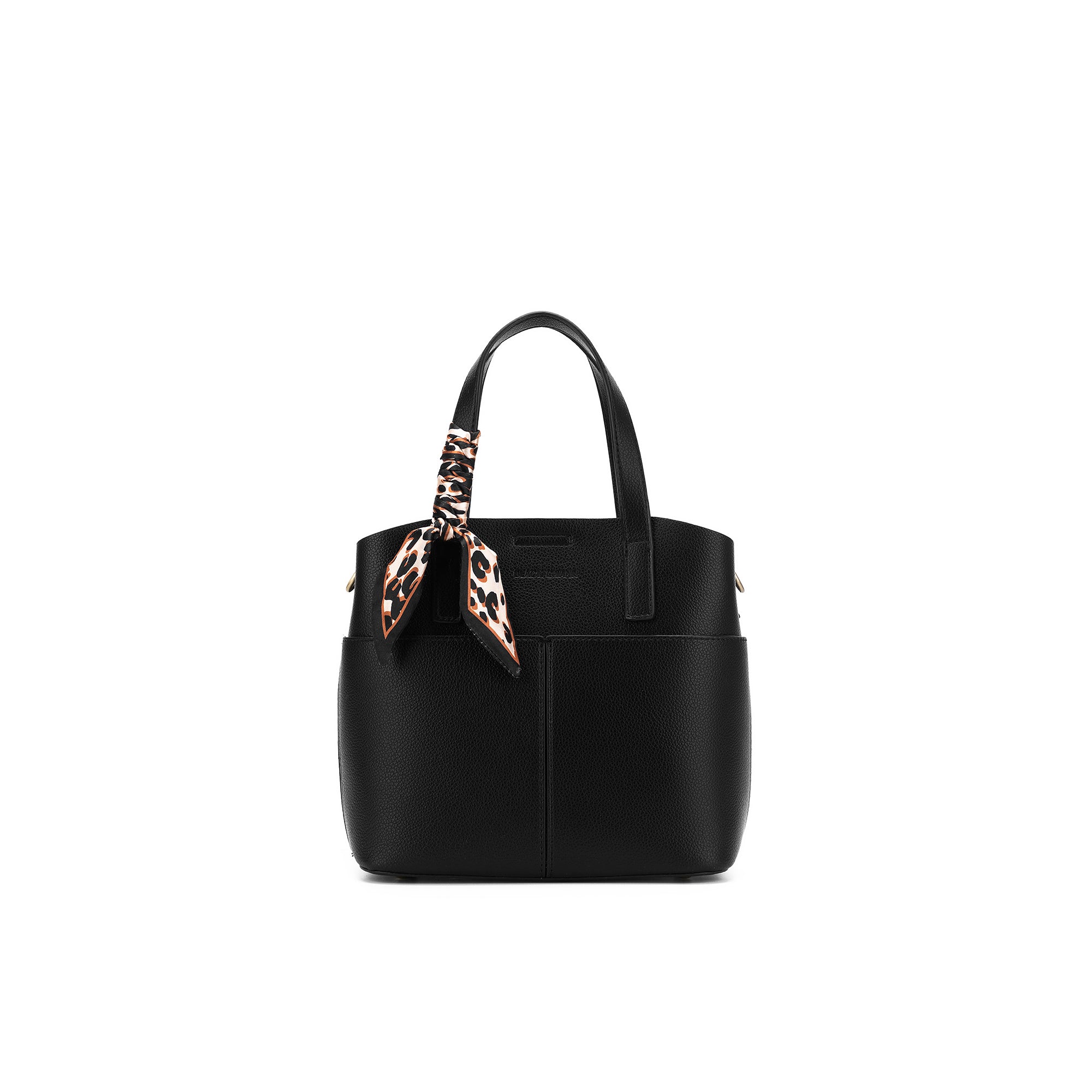 Amelie Black 2 Piece Top Handle Bag