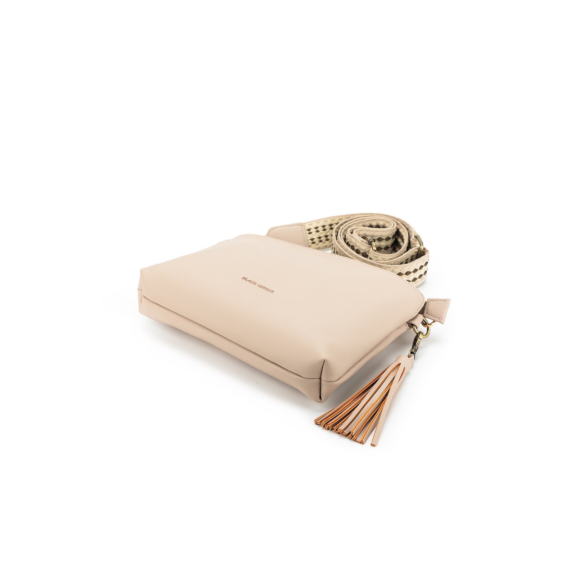Maggie Oatmeal 3 Compartment Crossbody Bag