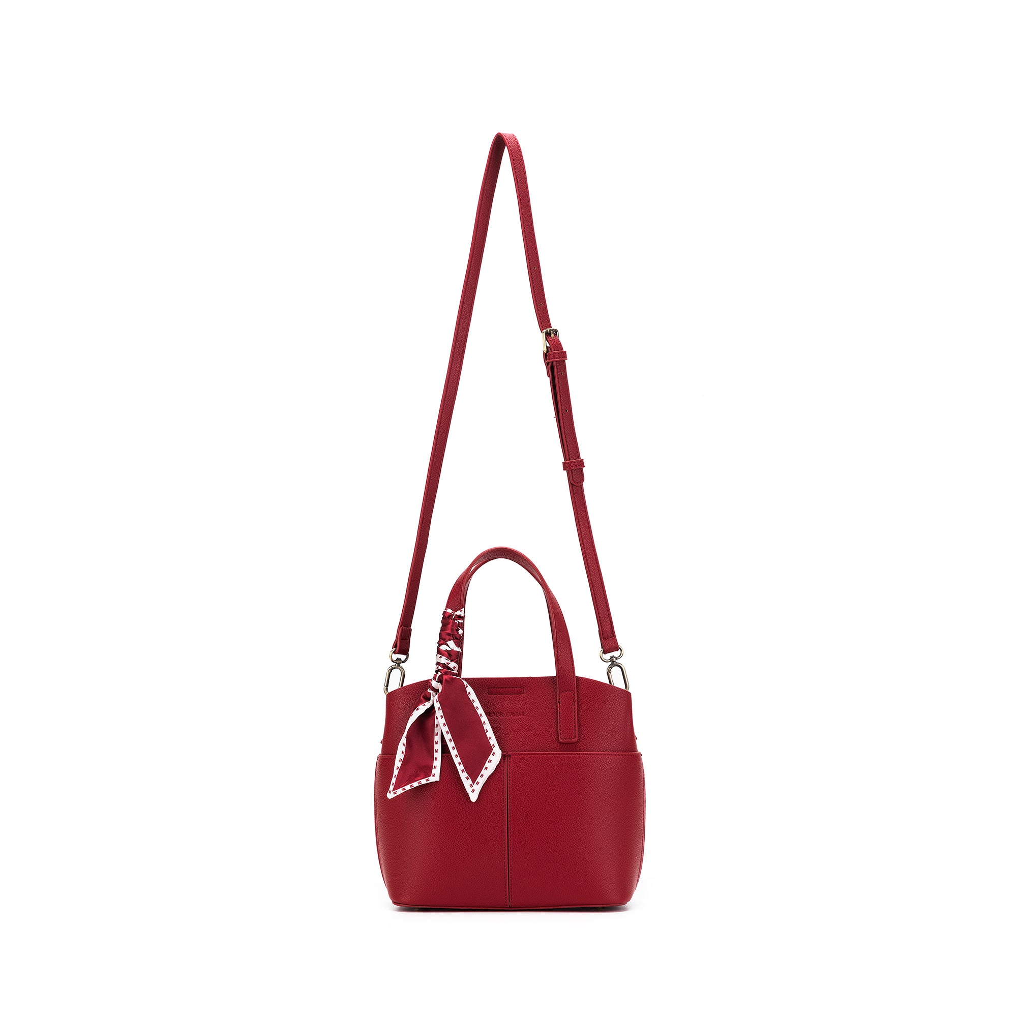 Amelie Deep Red 2 Piece Top Handle Bag