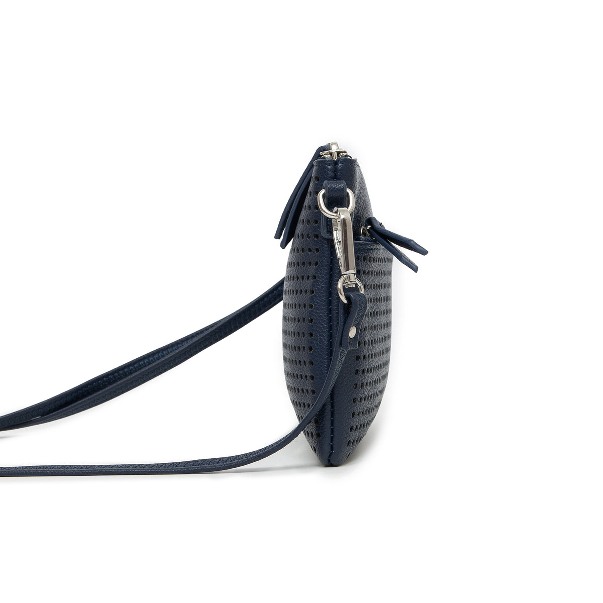 Milla Deep Navy Vegan Leather Crossbody & Clutch Bag
