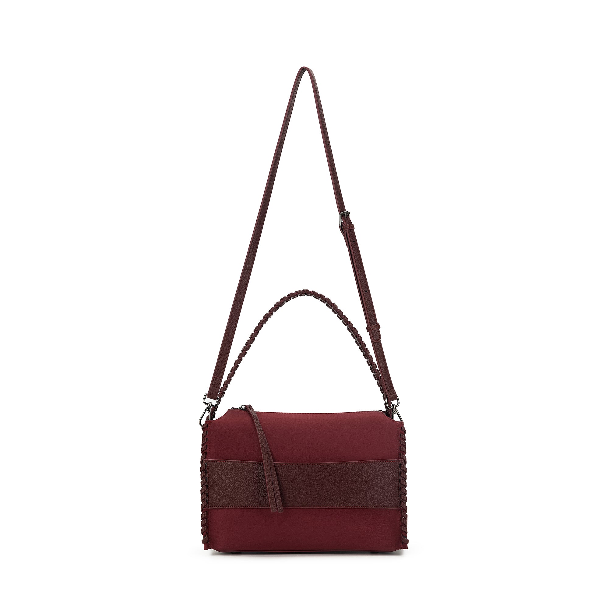 Sandie Burgundy Shoulder Crossbody