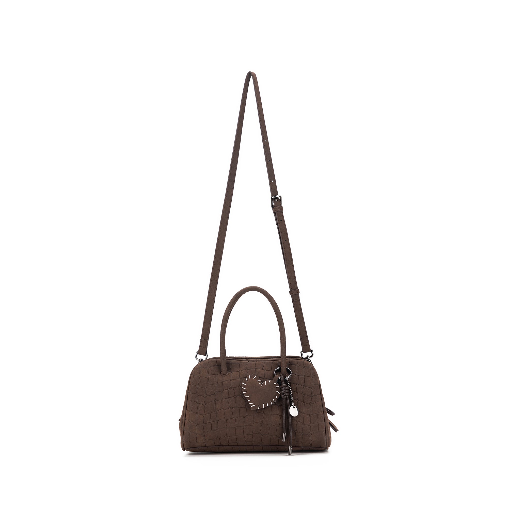 Lucinda Croc Coffee Handbag Tote