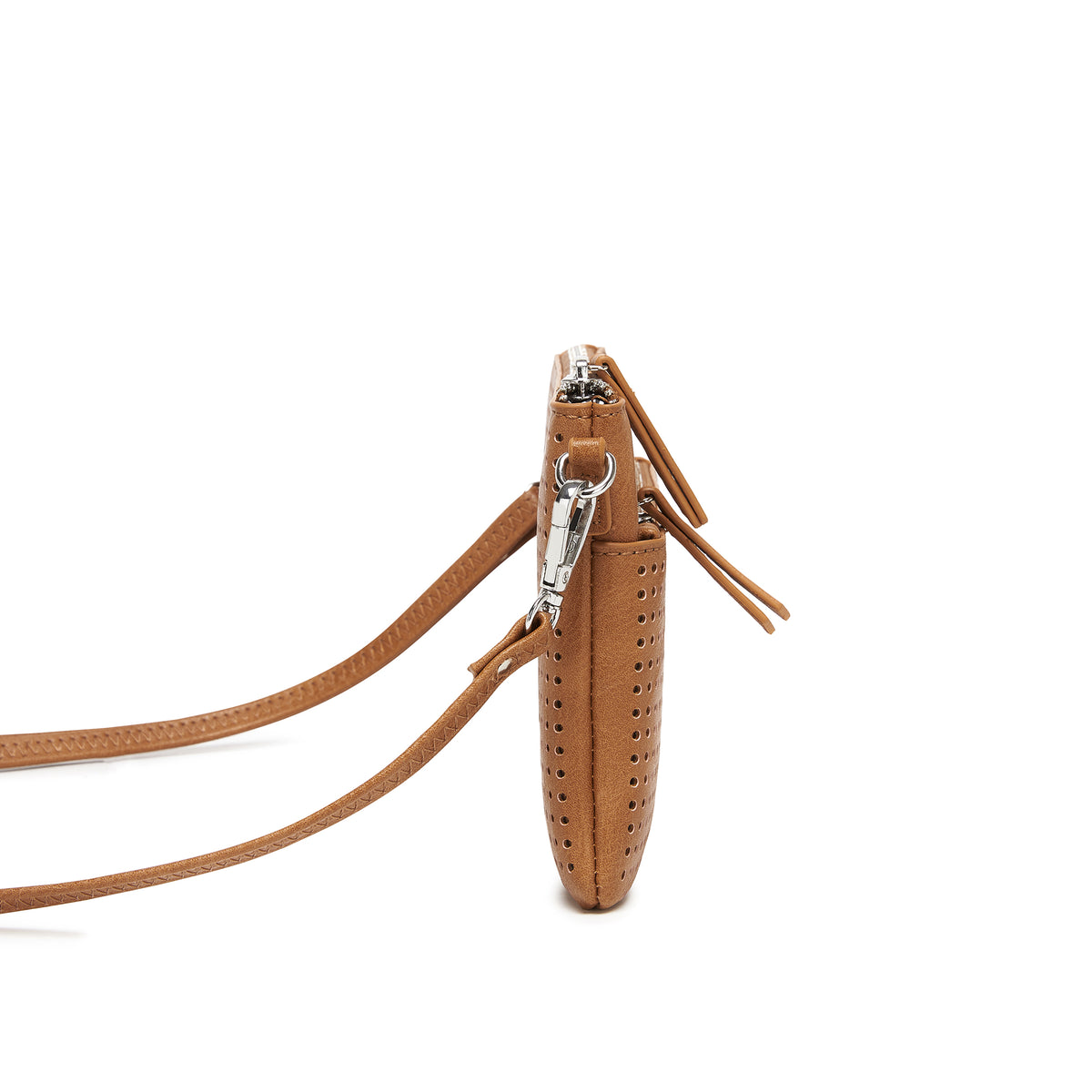 Milla Tan Vegan Leather Crossbody & Clutch Bag