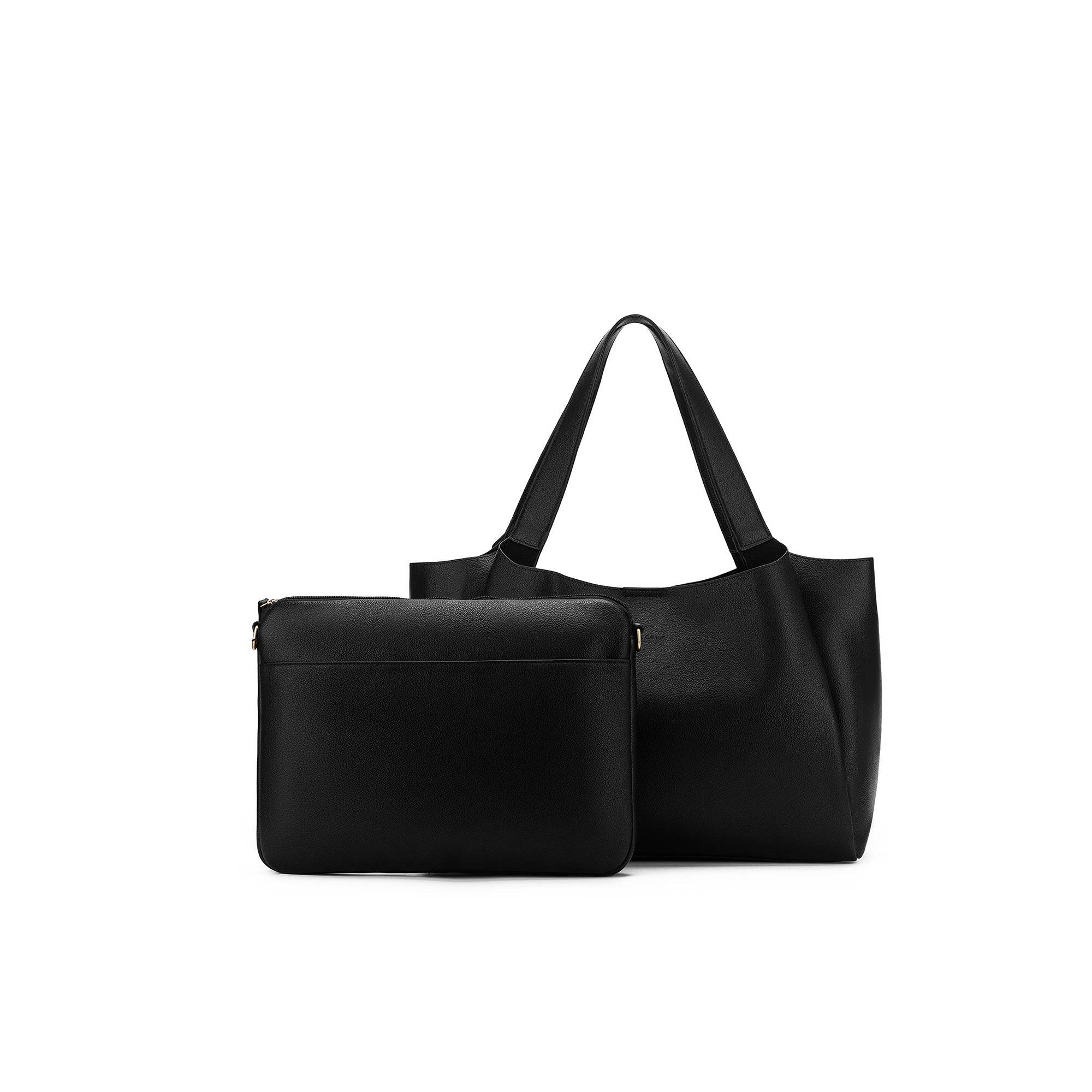 Sylvie Black Computer Crossbody Tote Bag