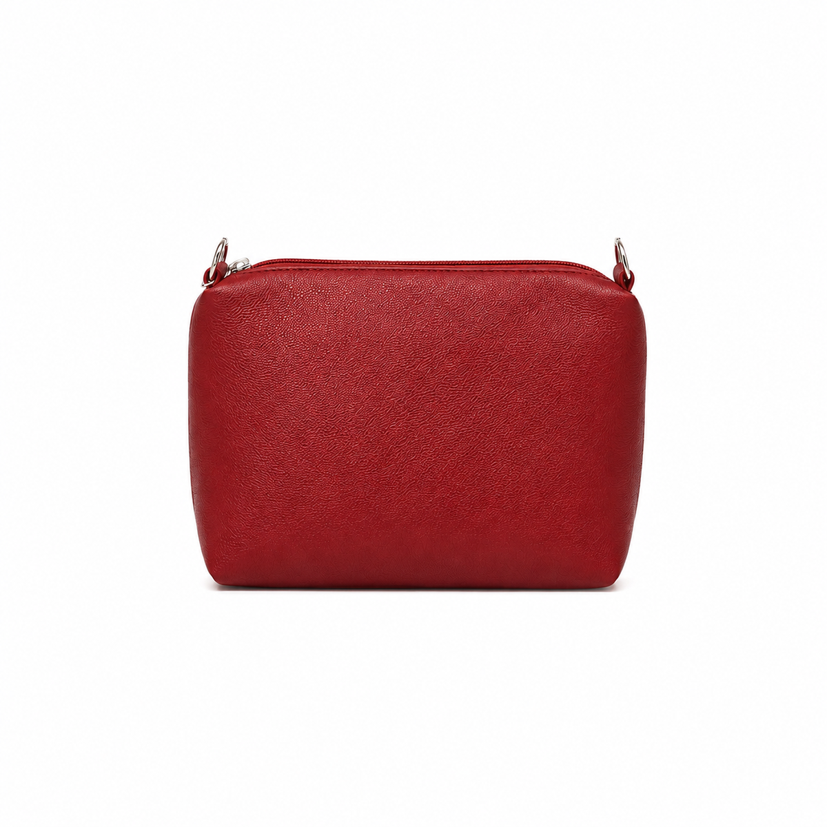 Isabel Red 3 Piece Perforated Handbag