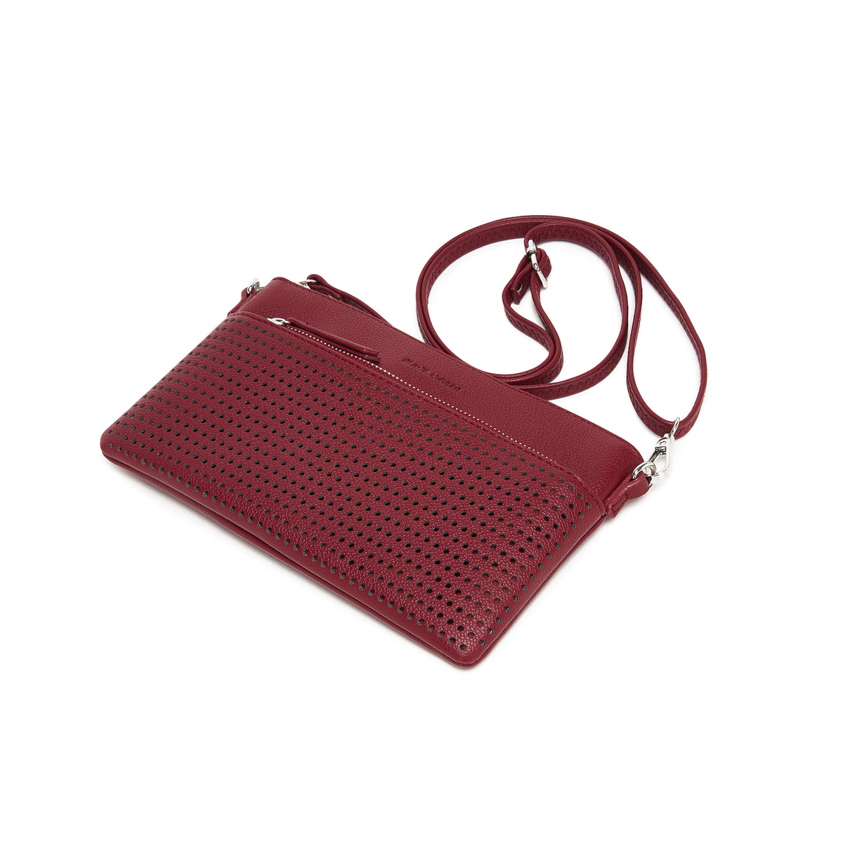 Milla Red Vegan Leather Crossbody & Clutch Bag