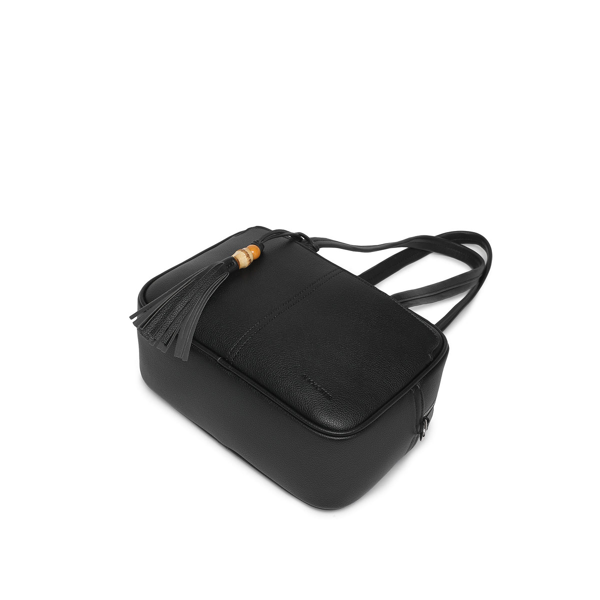 Angelique Black 2 Piece Bowler Handbag