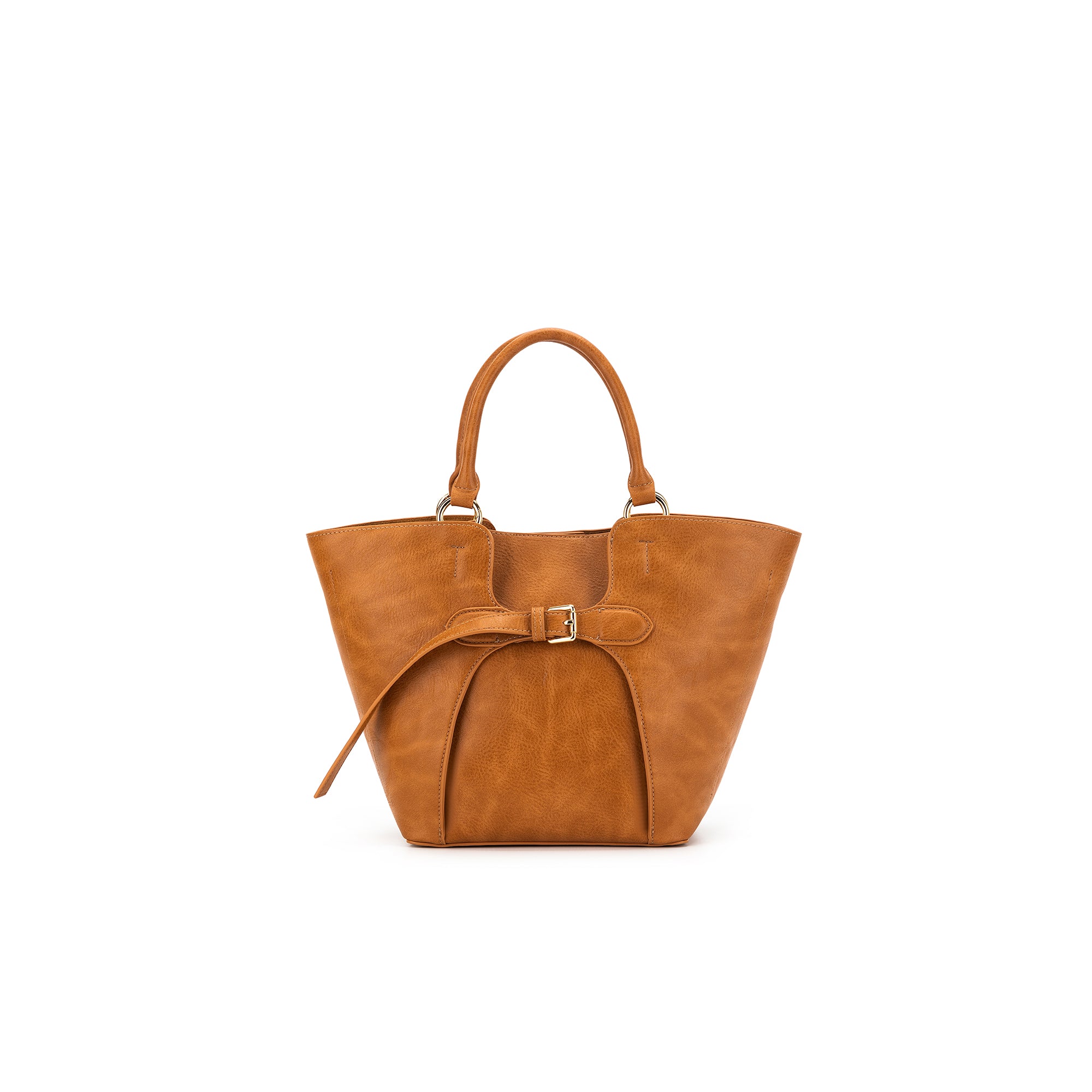 Clementine Tan 2 Piece Handbag Tote