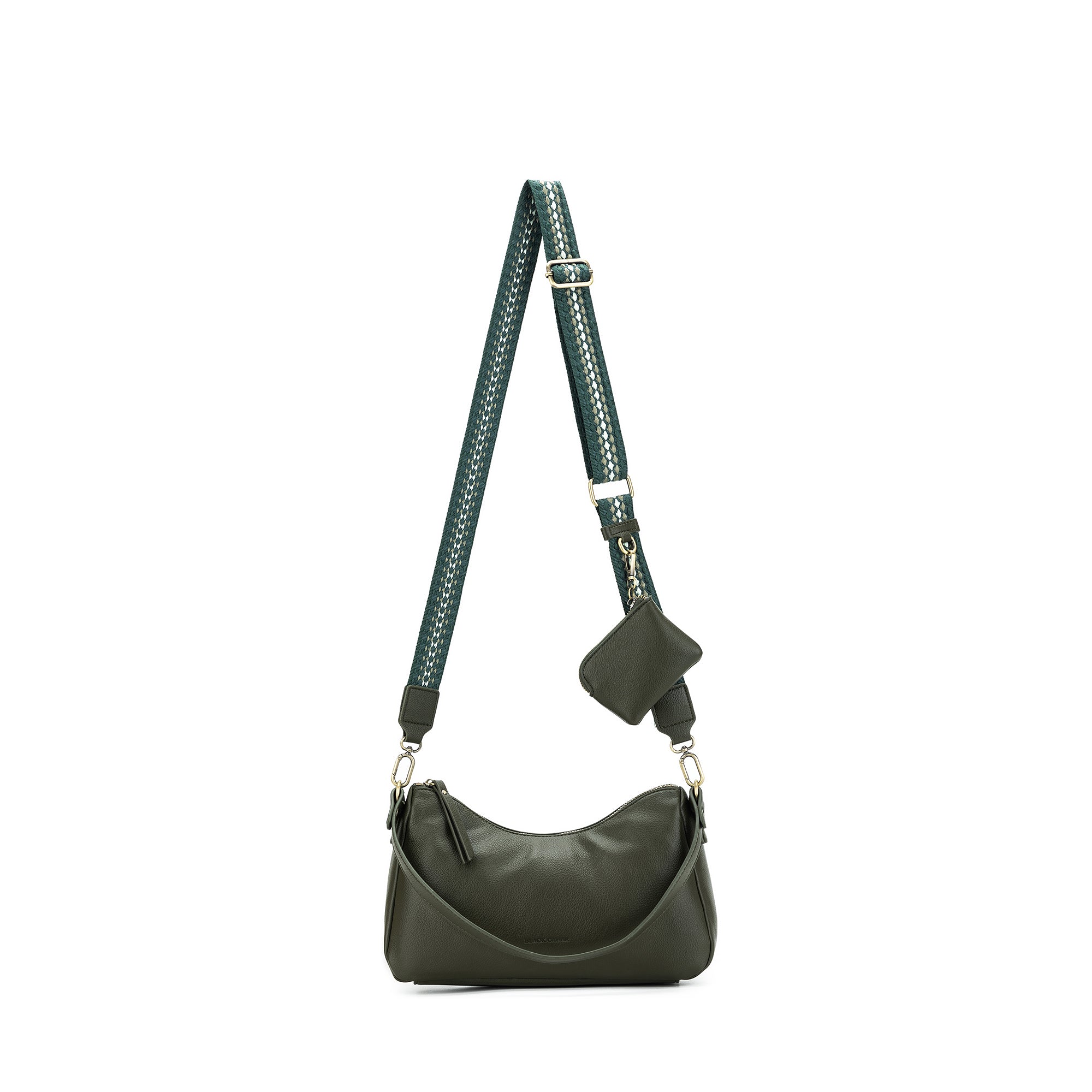 Claudette Dark Olive Shoulder Crossbody Bag