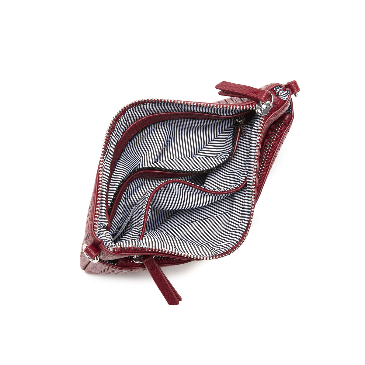 Milla Red Vegan Leather Crossbody & Clutch Bag