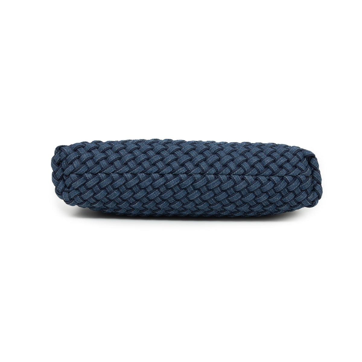 Lolita Denim Blue Woven East West Handbag