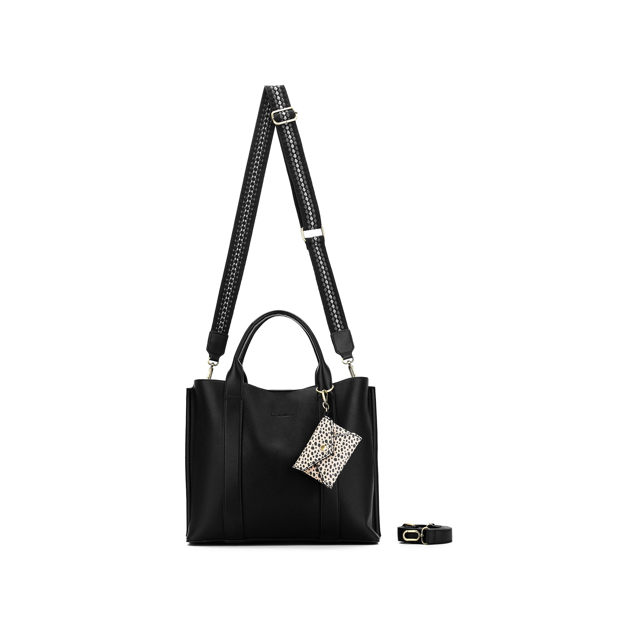 Margaux Black 2 Piece Laptop Top Handle Bag