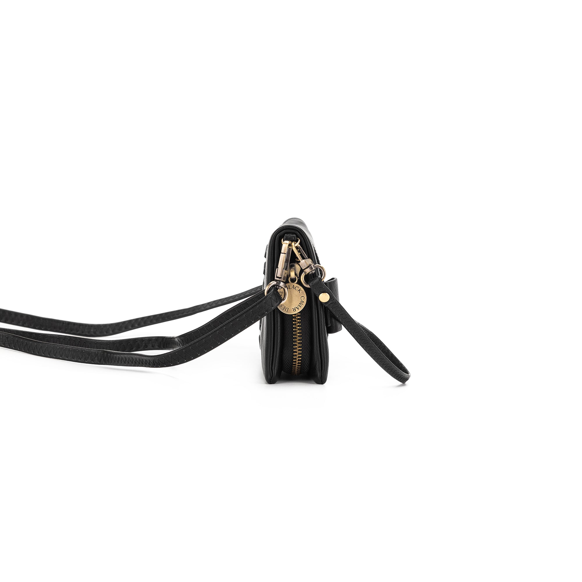 Sky Black Crossbody Phone Wallet