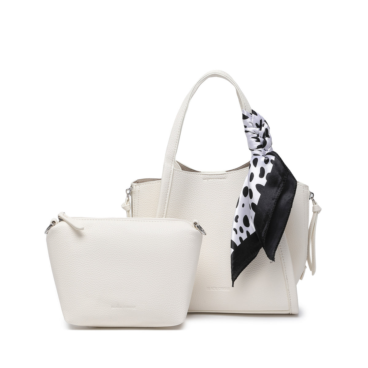 Brie White 2 Piece Handbag