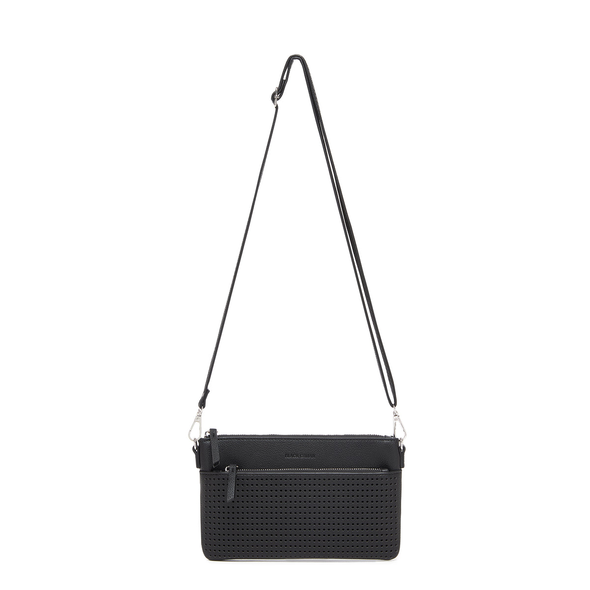Milla Black Vegan Leather Crossbody & Clutch Bag