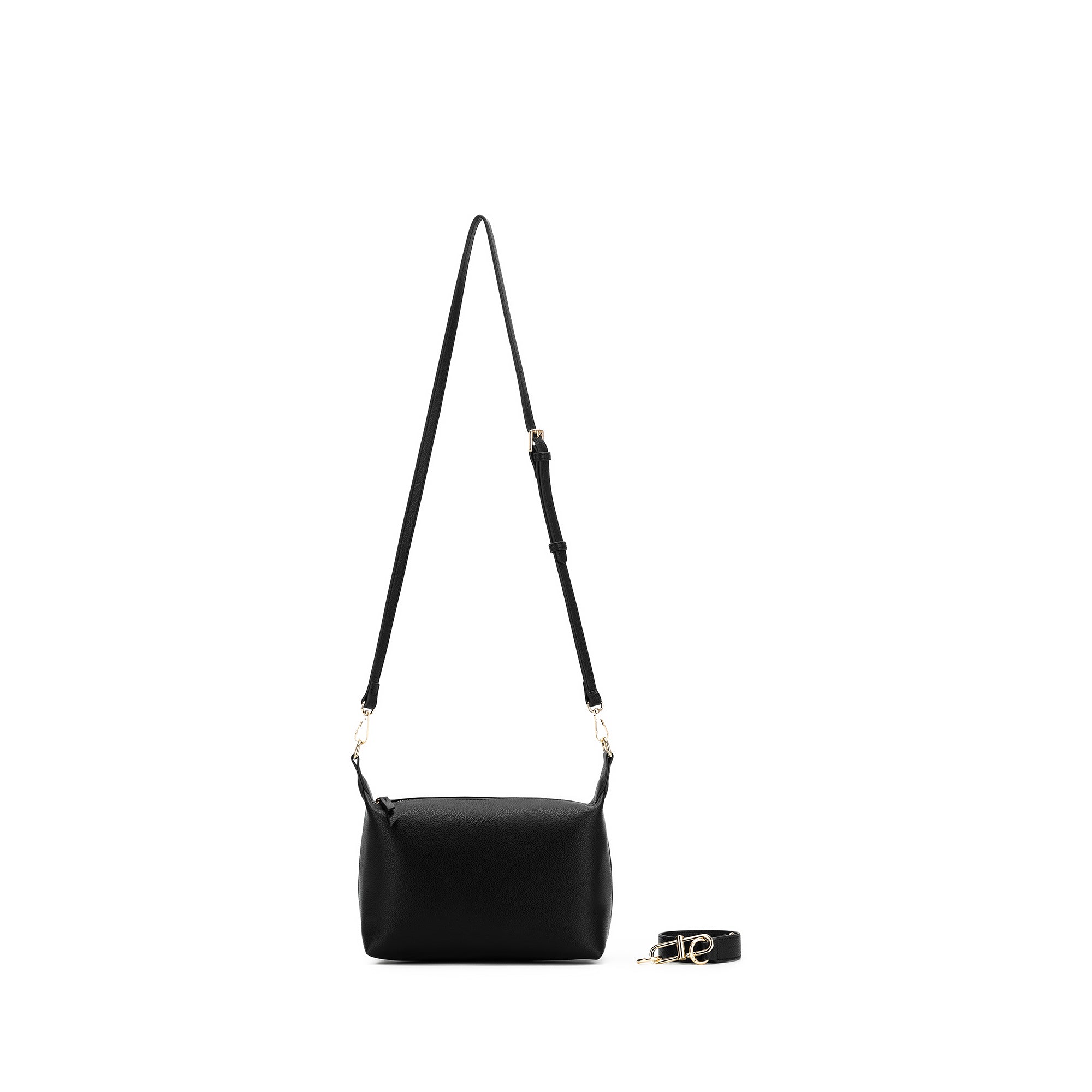 Elodie Black Top Handle Crossbody Bag