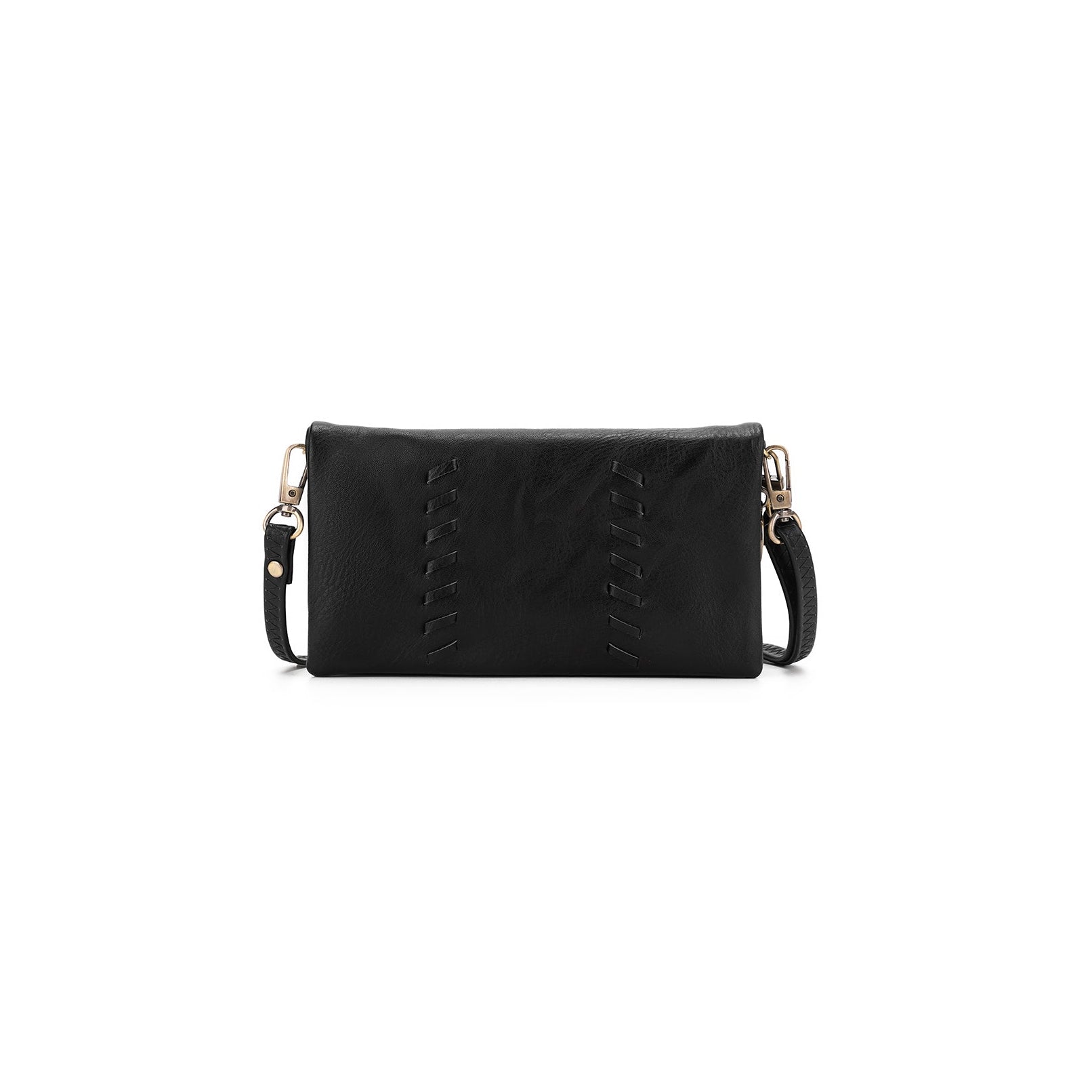 Sky Black Crossbody Phone Wallet