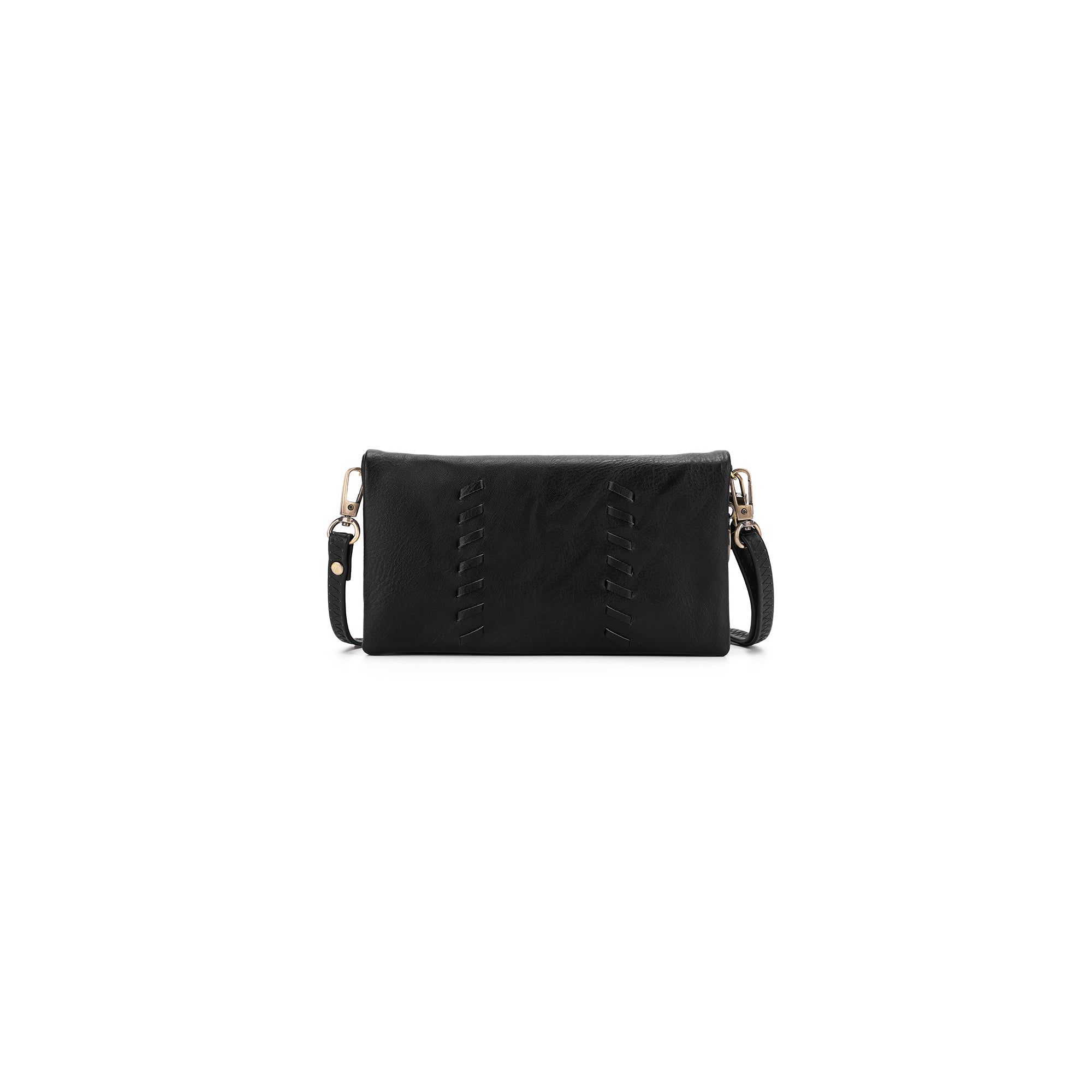 Sky Black Crossbody Phone Wallet
