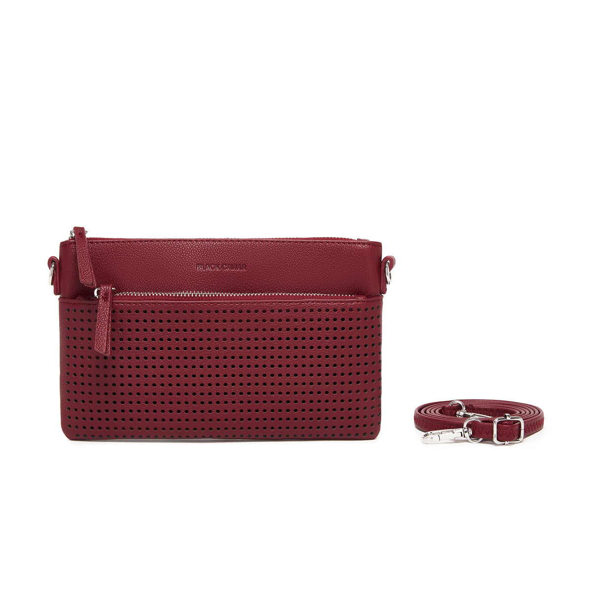 Milla Red Vegan Leather Crossbody & Clutch Bag