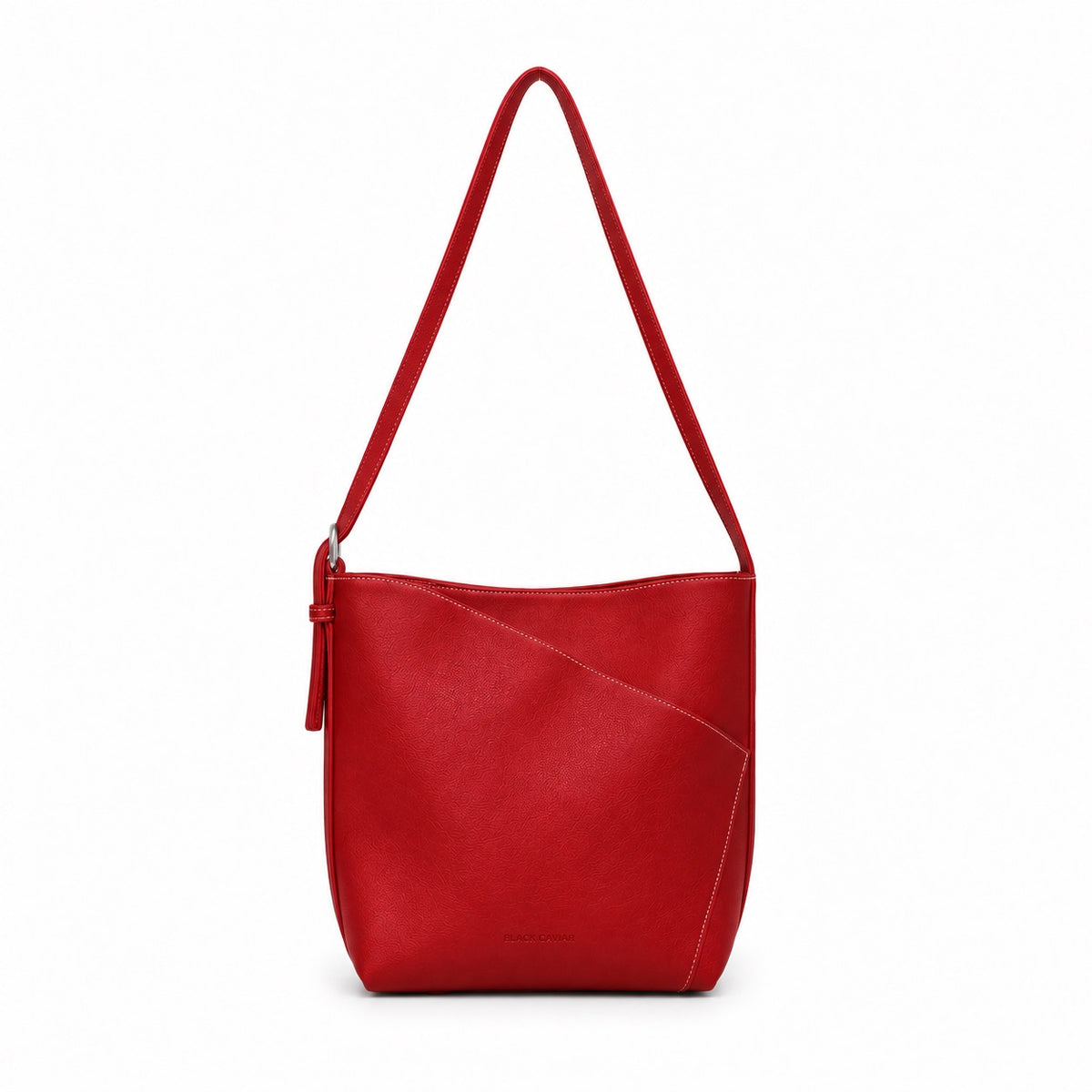 Aryana  Red Vegan Leather Shoulder & Crossbody Bag